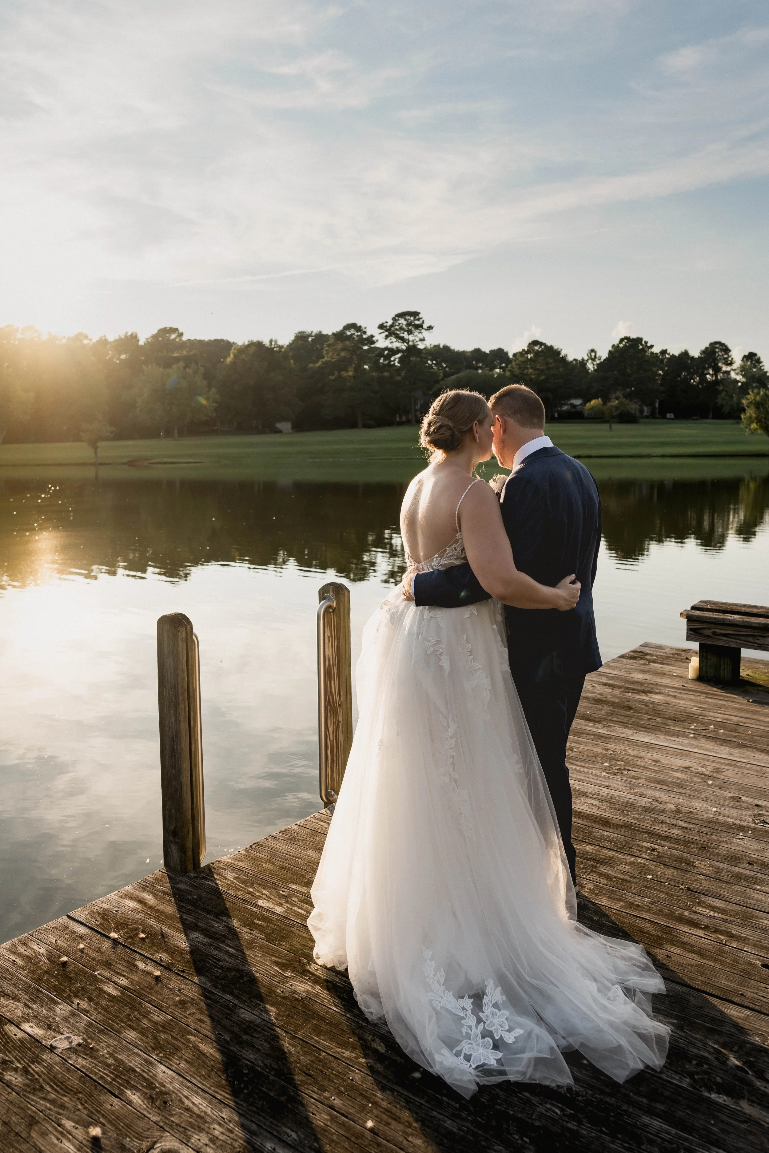 Relaxed and Vibrant Lakeside Summer Wedding at Montague Lake Pavilion || Raleigh, NC