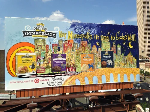 Andy's completed billboard
