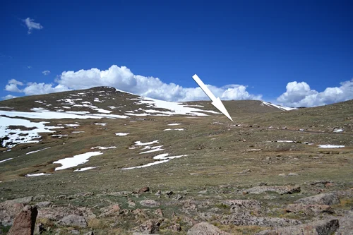 Trail Ridge Road - alpine tundra (the cars look tiny)