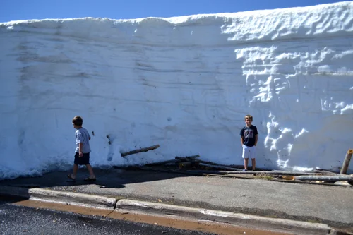 Trail Ridge Road - alpine tundra (we were impressed by the snow)