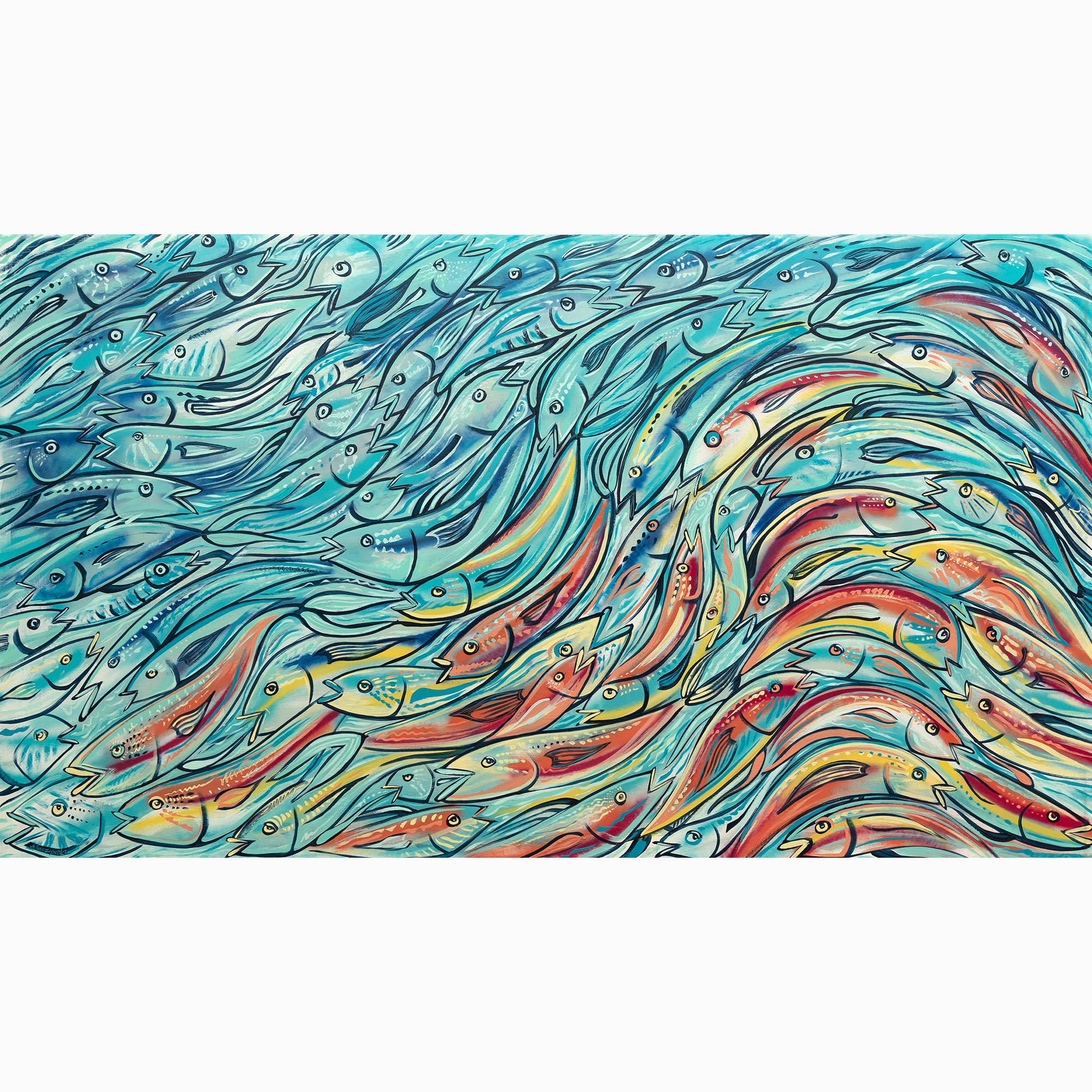 Fading Fish Swell | 84x48 | 2021