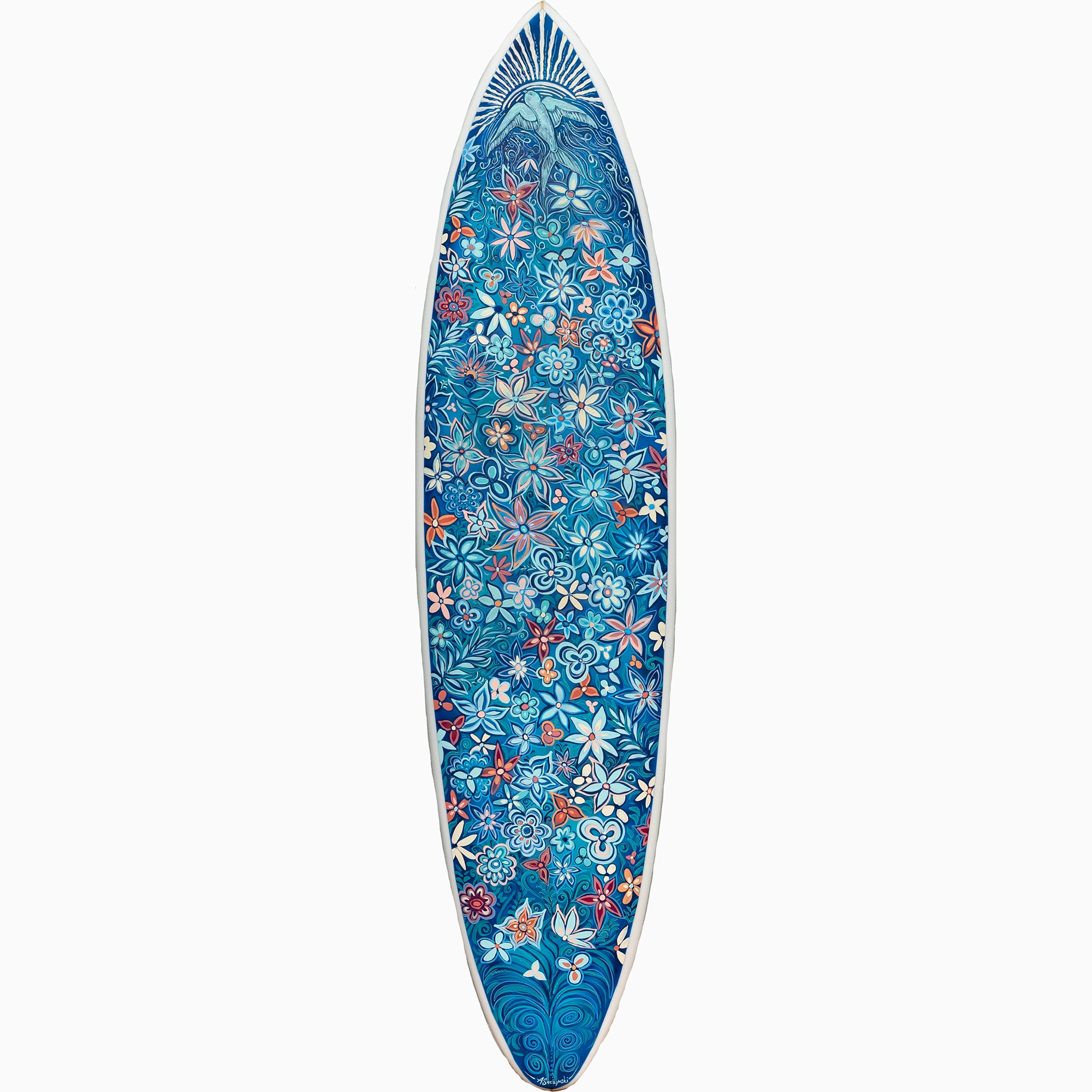 Floral surfboard | 7'3 | 2022