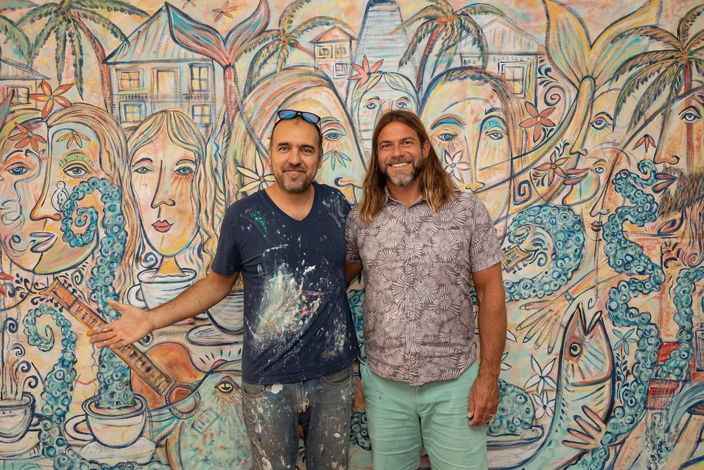  Andy with artist Francisco Adaro 