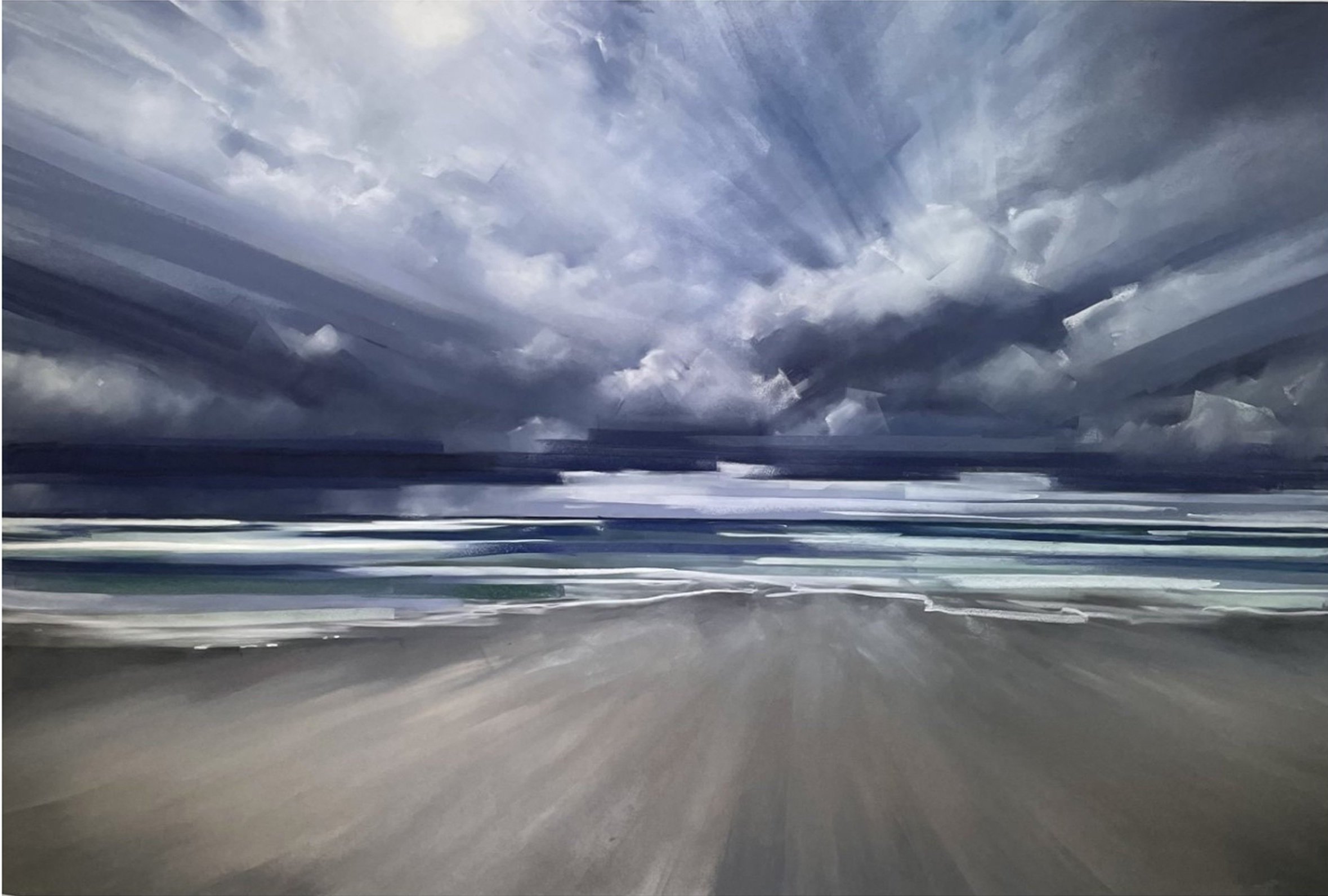 All is wild all is silent, 125x170cm, pastel on paper