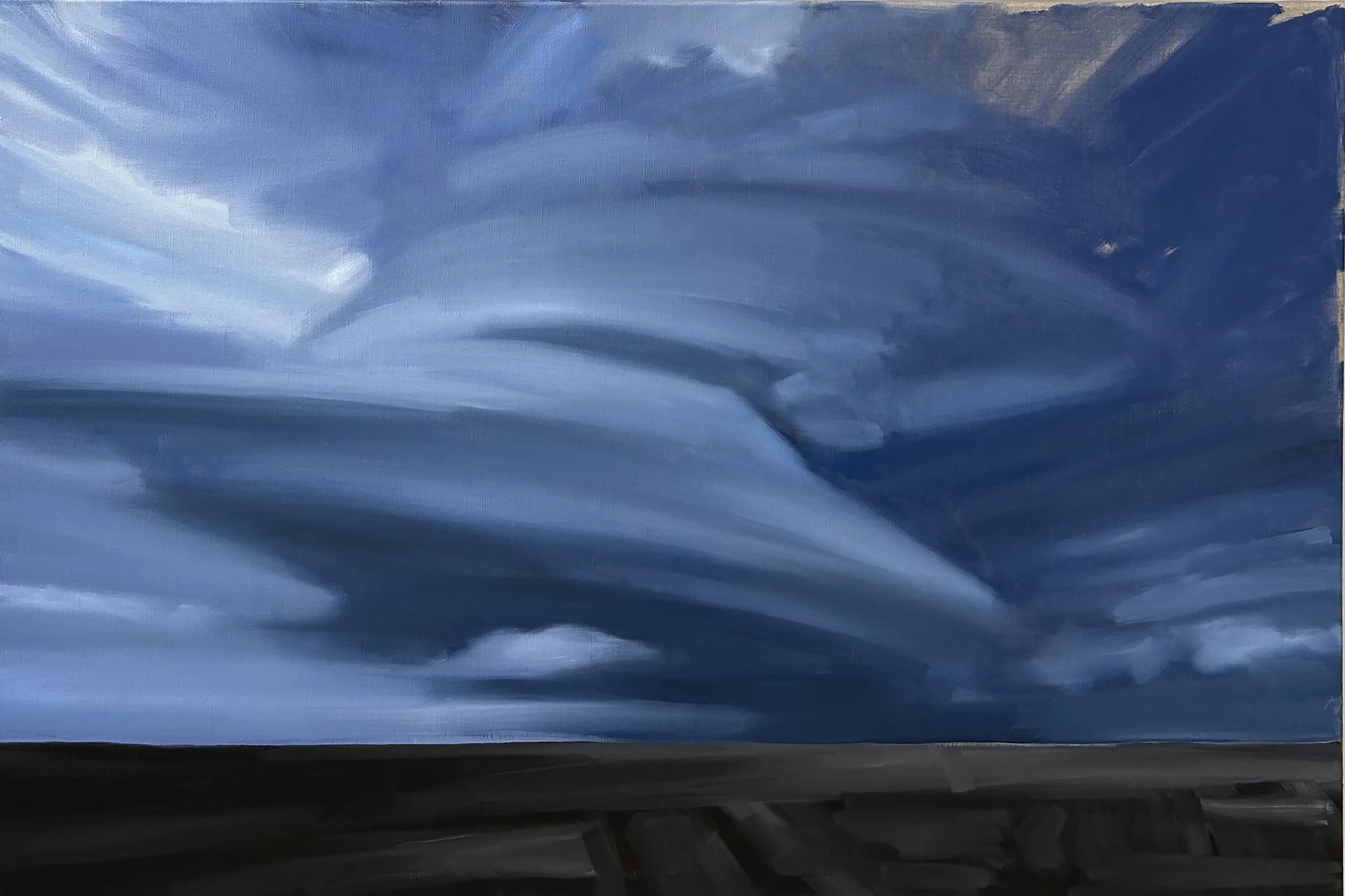  Supercell, oil on linen, 60x90cm&nbsp; 