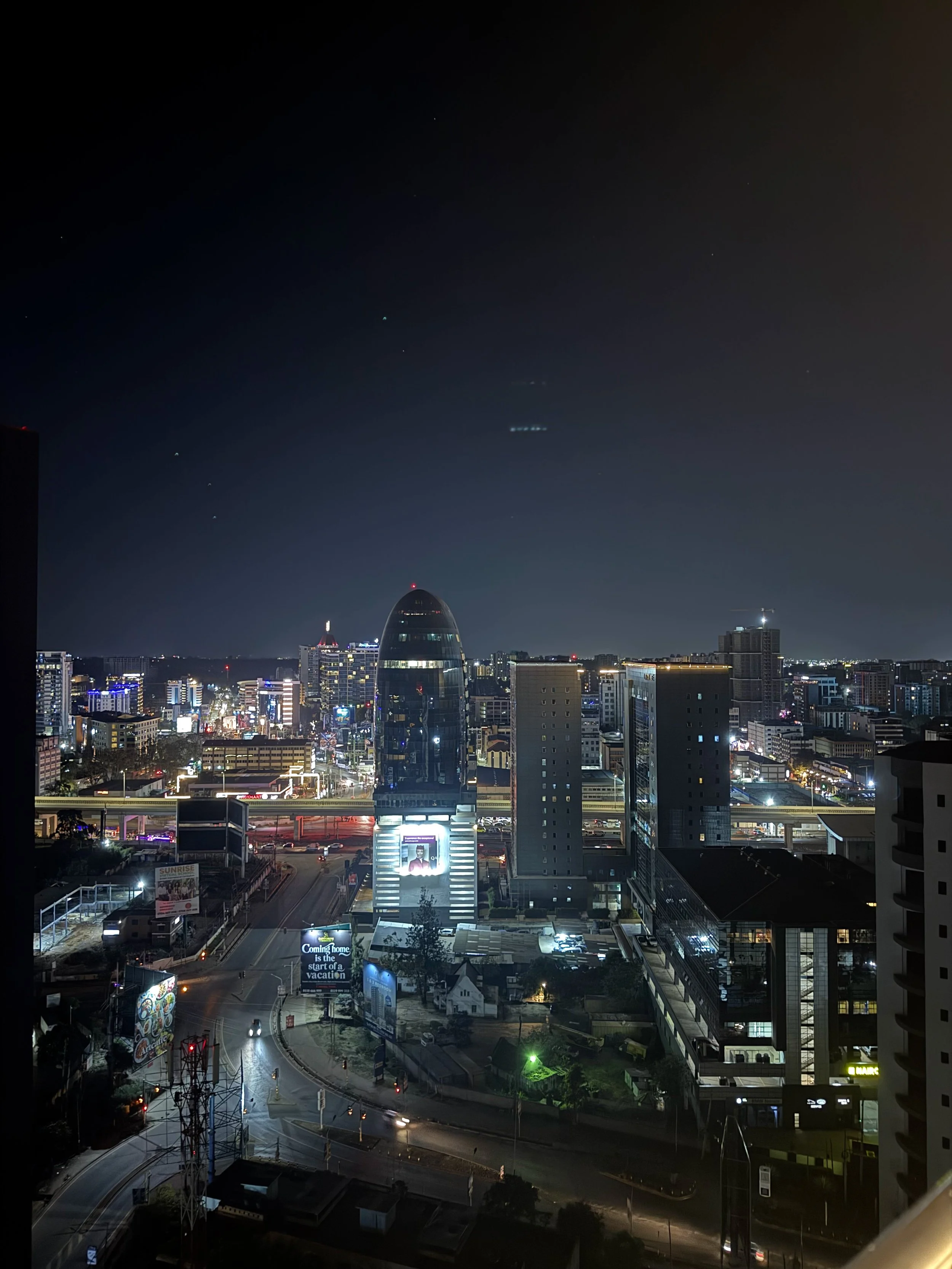 A panoramic view of Nairobi from the Westlands in Kenya