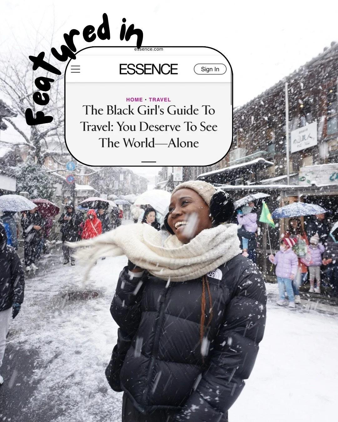 Being featured in @essence this year as a voice for solo travelers was a special moment for me. My mission has always been to show women that traveling alone isn&rsquo;t about being fearless &mdash; it&rsquo;s about choosing yourself, trusting yourse