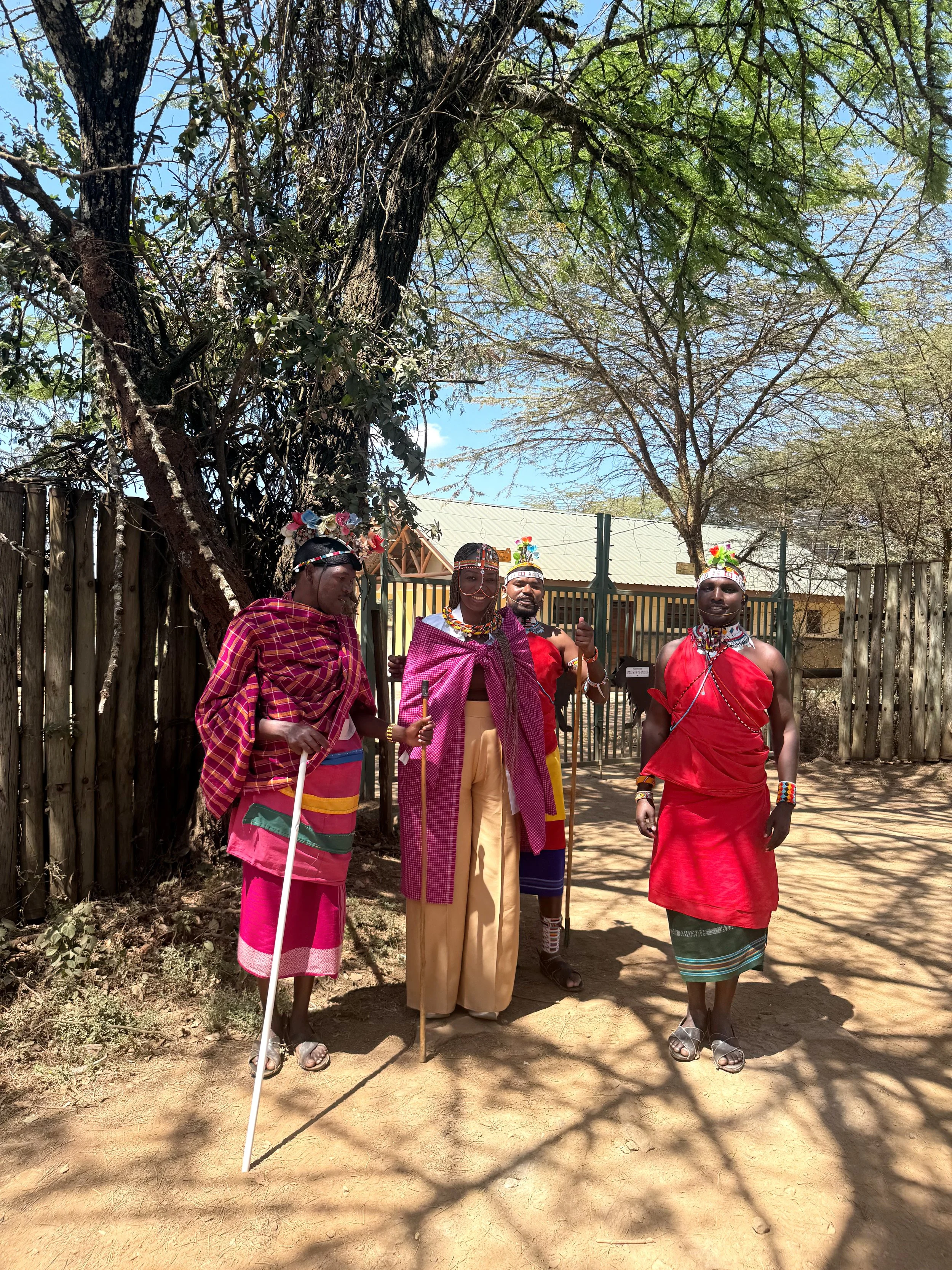 Maasai people at the Nairobi National Park in Kenya