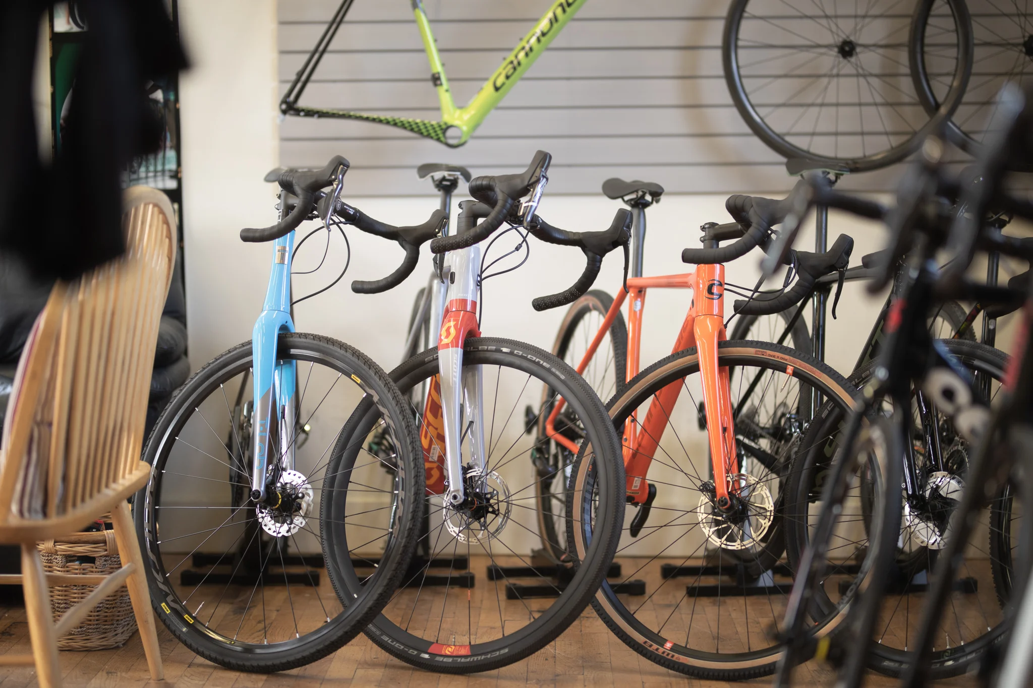 Some of the Gravel Bikes at Drummond Cycles