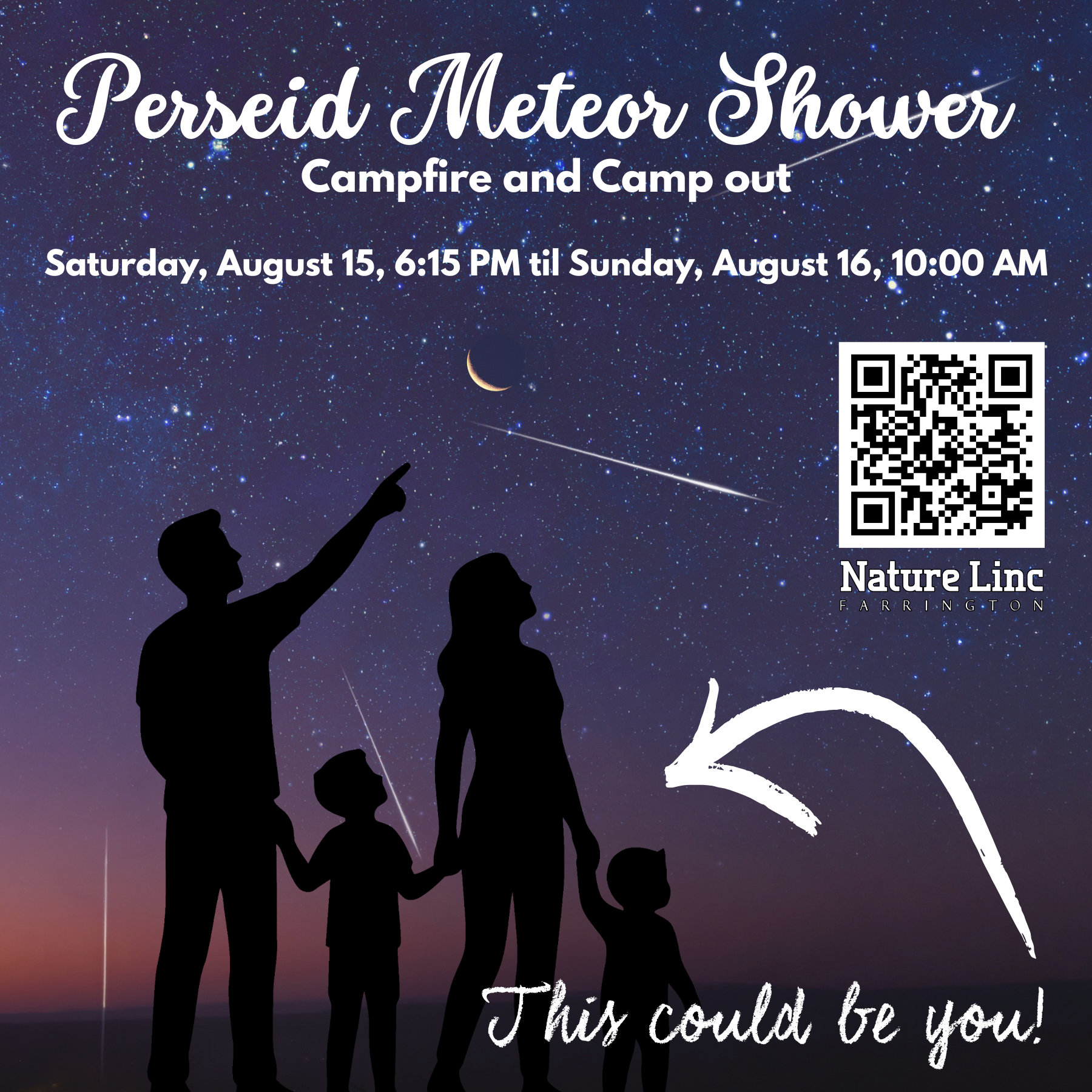 2026 Perseid Meteor Shower Campfire and Camp out