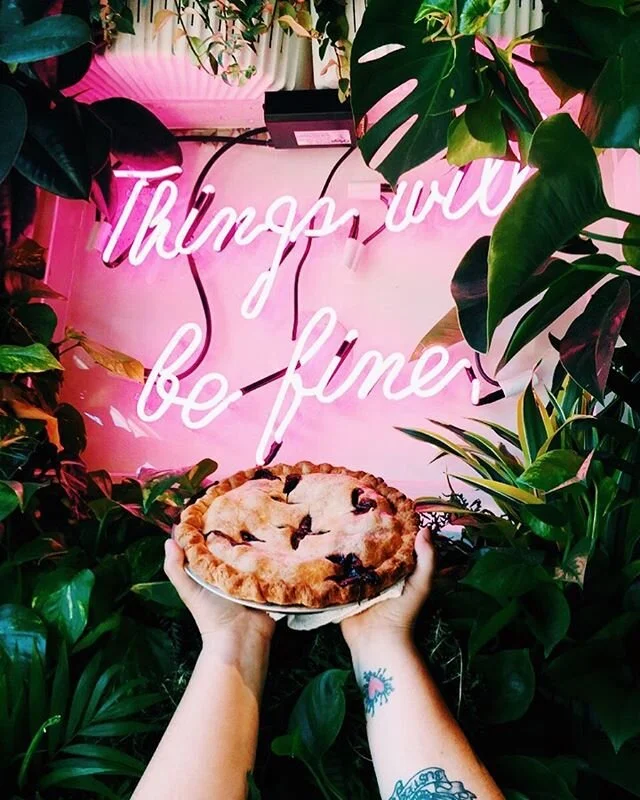 Hey fam - trying times we are going through. There is nothing we wish more for right now than the opportunity to bake for you safely, every day we dream of rolling out pies for you and try to come up with ways we can make that happen. We will spare you the logistical nightmare of planning a temp business during a pandemic, or even trying to build a new one, especially when so many friends are scraping by with their pivots to market offerings curbside pick ups. For right now we are safe and staying home, and plotting how every once in a while we can get you some tasty treats for the duration of this nightmare. If you need baking advice, Nicole can help (no sourdough questions thank you) @nicole_rucker but for now sit tight (stand up every 15 minutes and move your body though) and as soon as we have a plan we will let you know FIRST. Xoxox
