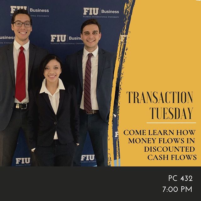 Tonight&rsquo;s lesson will delve into DCF&rsquo;s and as always we will have an interactive financial modeling segment! Come out to PC 432 and learn more about investment banking!!! &bull;
&bull;
&bull;
@fiubusiness @fiumarketing @fiucareer @fiuinst