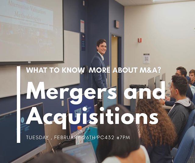 Join us today at 7PM for an awesome lesson.
Tonight&rsquo;s topic is Mergers and Acquisitions and as always we will have and interactive financial modeling segment!
PC 432 .
.
#fiubusiness #fiu22 #fiu20 #fiu21 #marketmondays #businessmotivation #coll