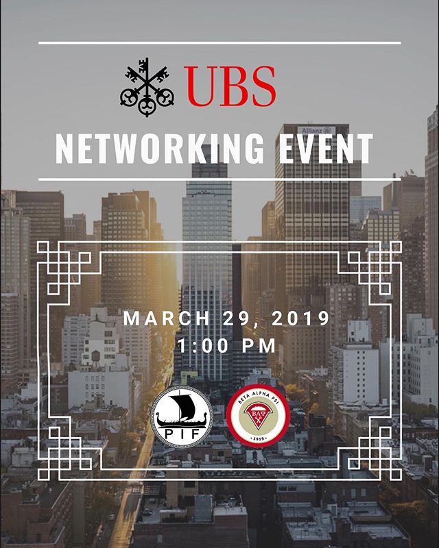 PIF and BAP are proud to host UBS this Friday! Come out and network with representatives from the Swiss multinational investment bank and financial services company. 
Check your emails for more details! &bull;
&bull;
&bull;
@fiubusiness @fiumarketing