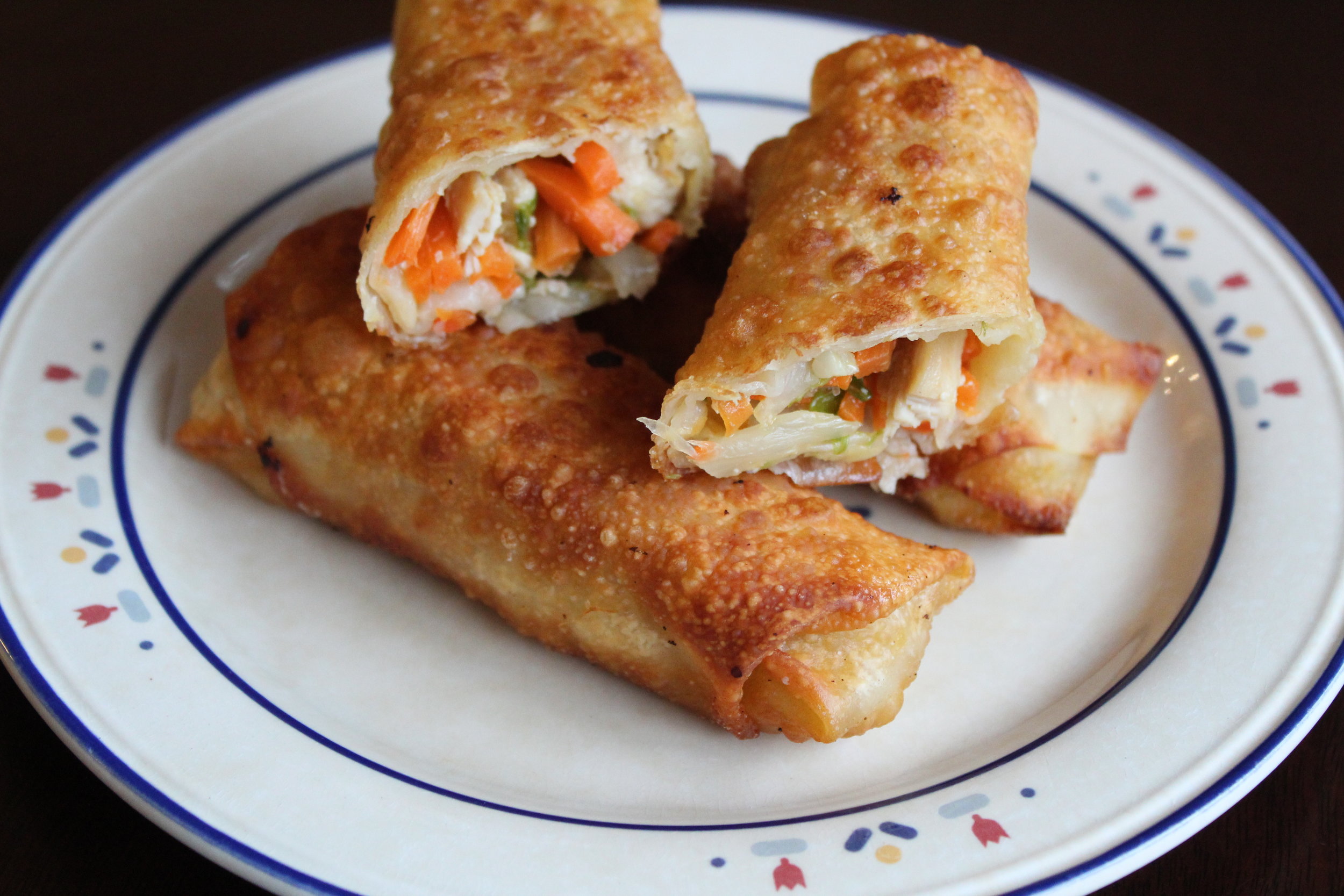 Vegetable and Chicken Egg Rolls — COOKING WITH THE PAN