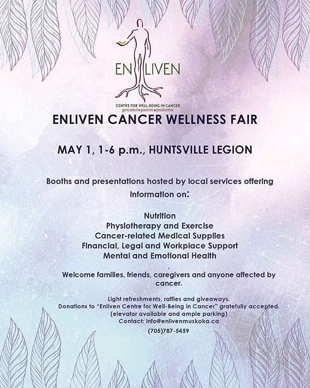 Cancer affects 1 in 2 of us. Enliven is a centre for well-being in cancer and knows just how much cancer has affected our community. Please share this event widely and attend to learn more, enjoy raffles, refreshments and giveaways!  Barriers to atte