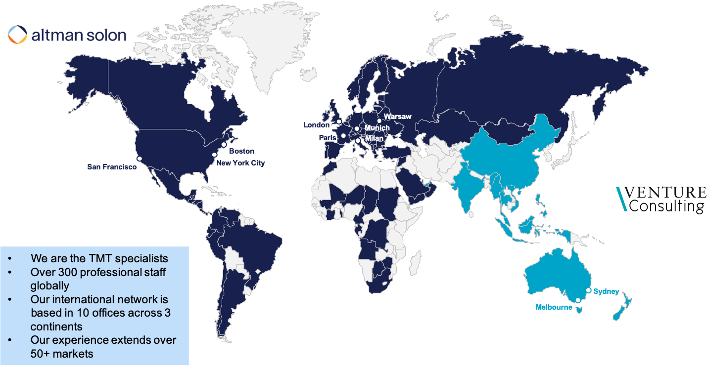 Global offices and markets where we have experience