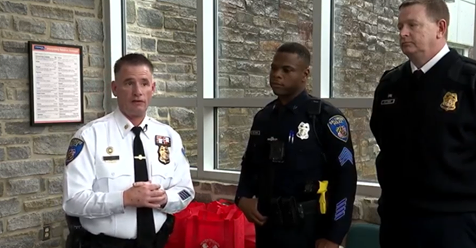 Fox 45 News: Baltimore Police Dept. Gives Away Food