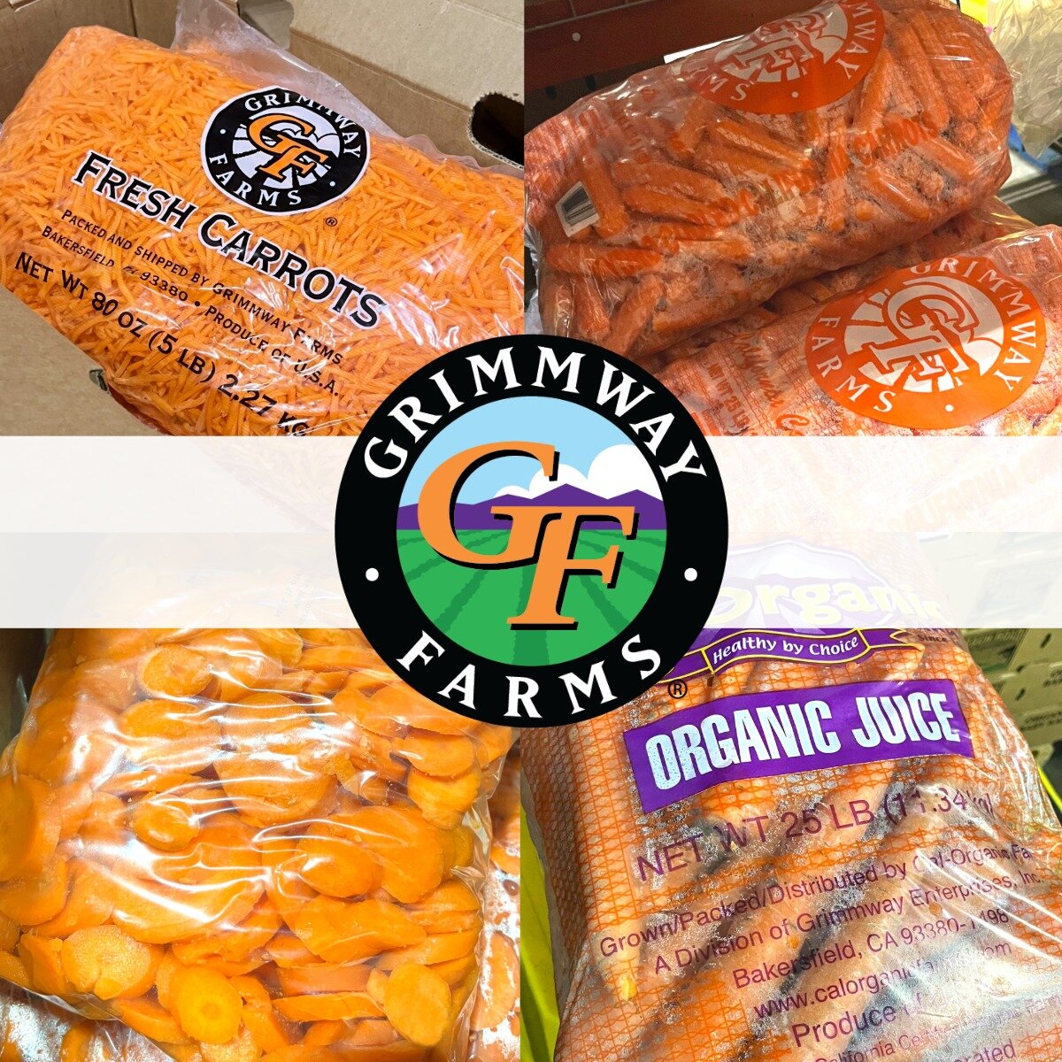 What's in the warehouse? 
Premium carrots in a variety of sizes and cuts from @grimmwayfarms: 
Shredded Carrots, 4/5 LB, item 2615
Peeled 2&quot; Plug, 25 LB, item 11518
Bias Cut, 4/5 LB, item 11659
Organic Juice Carrots, 25 LB, item 10179
See all pr