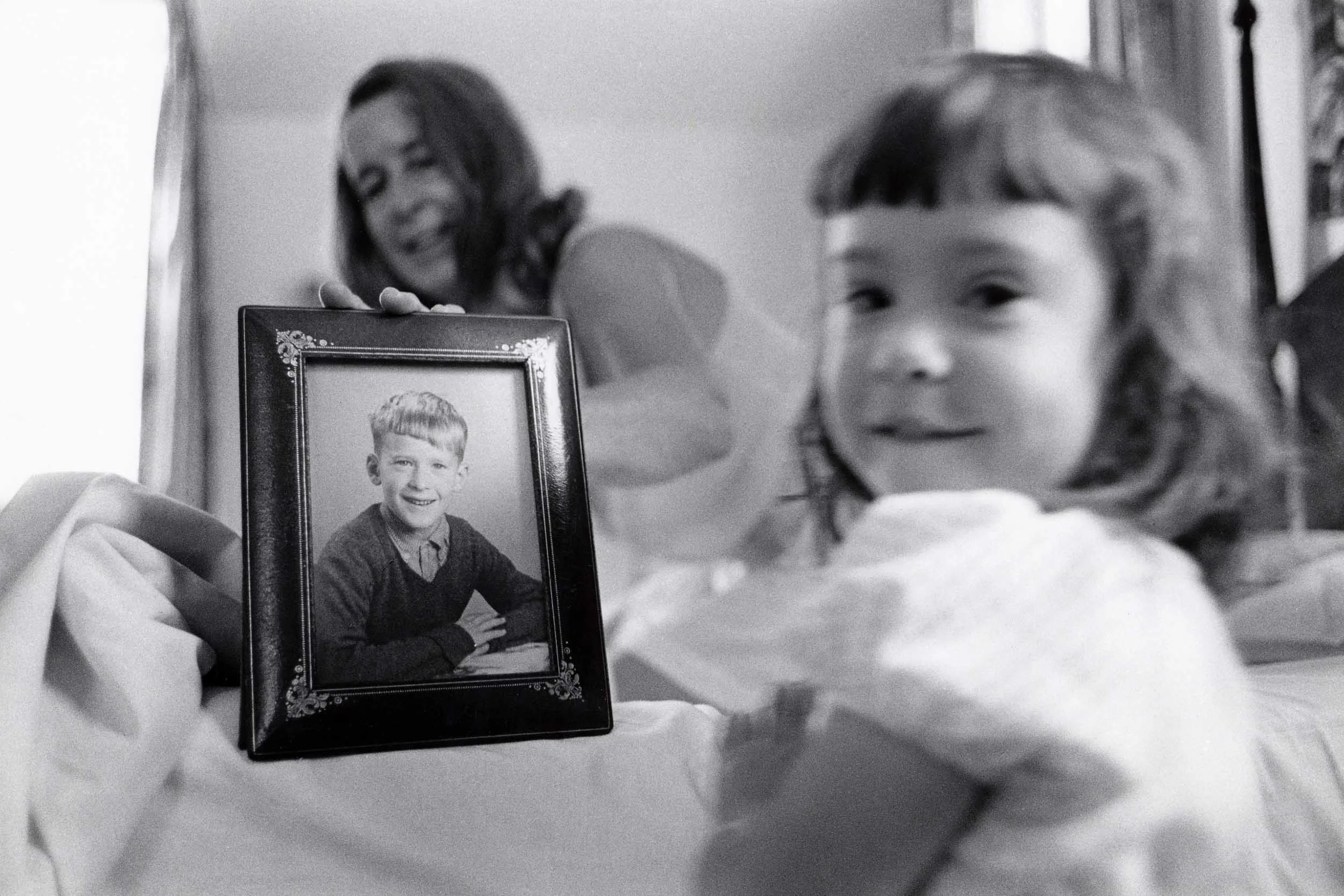 My mother (rear), my fifth grade school picture, and Eve in Devon, Pennsylvania. 1985