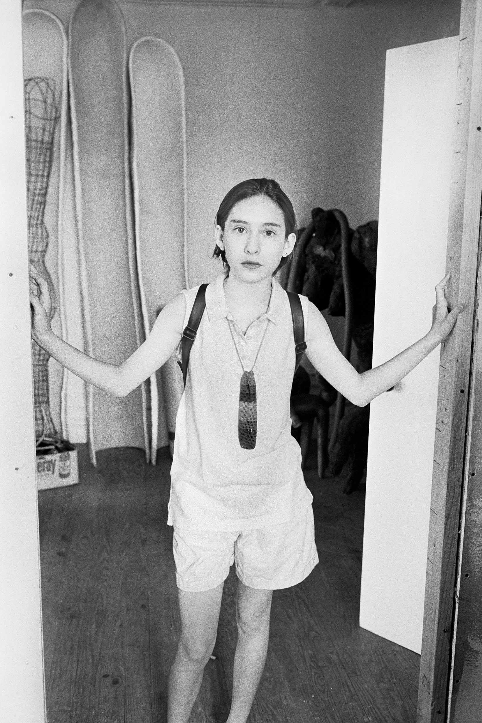 Eve in the loft on Third Street in New York City. 1996
