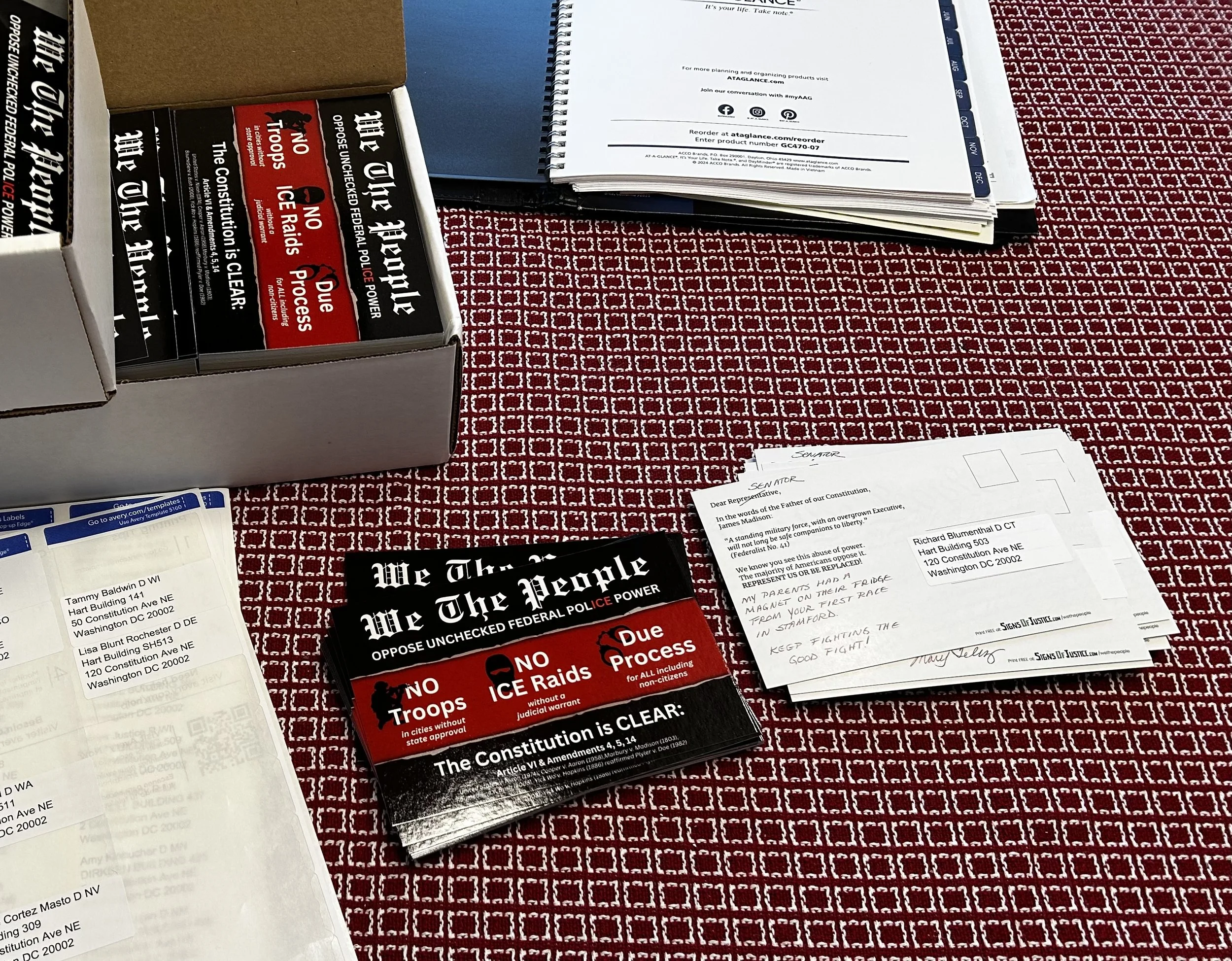 Send Postcards to the House and Senate