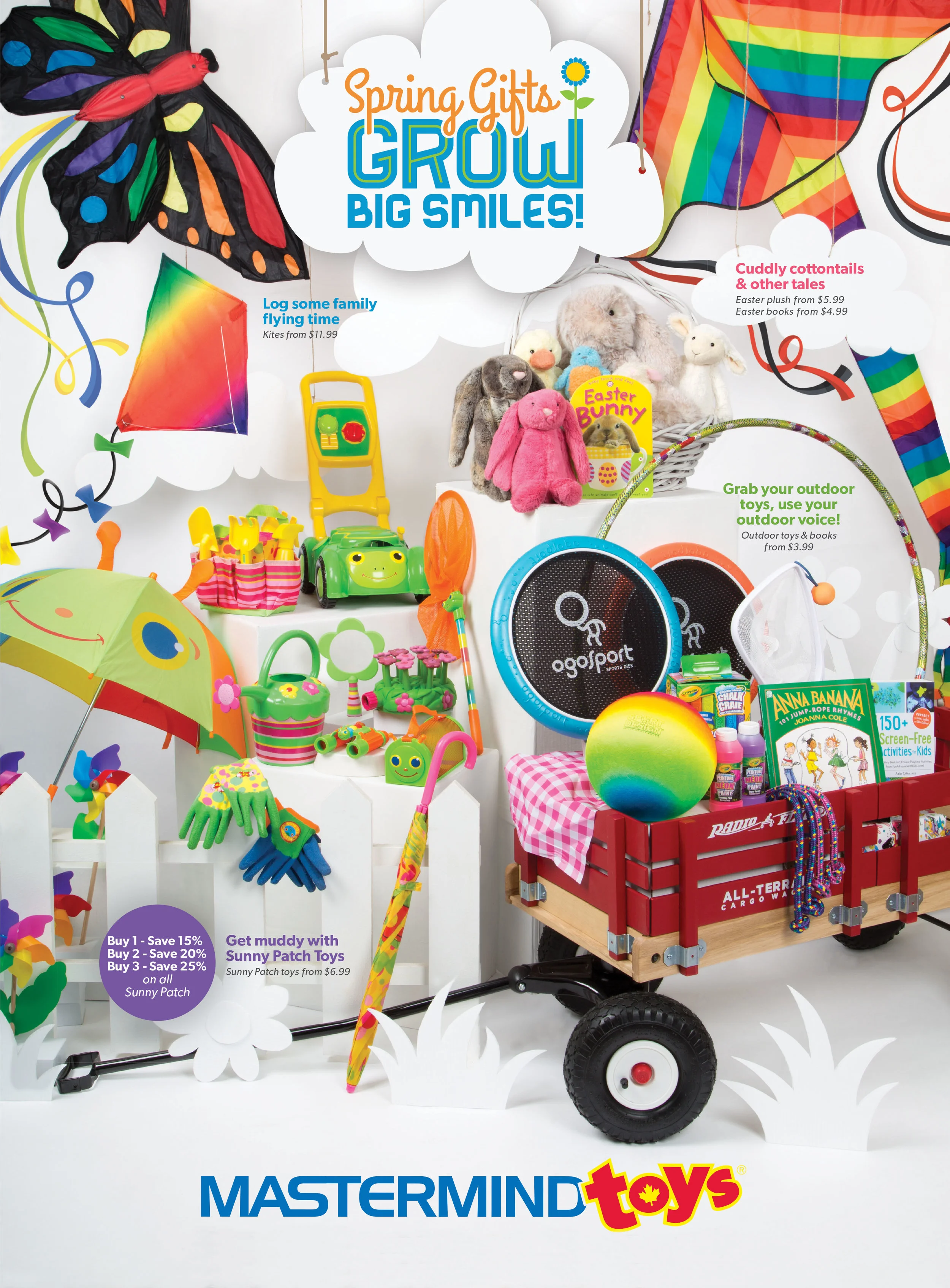  This newspaper ad introducing some of our spring favourites appeared in local newspapers across many of Mastermind Toys’ markets across Canada. 