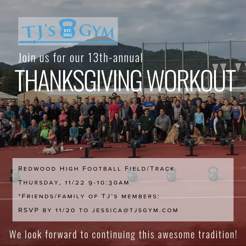 This is our favorite workout every year! We hope to see you all out there on Thanksgiving morning!