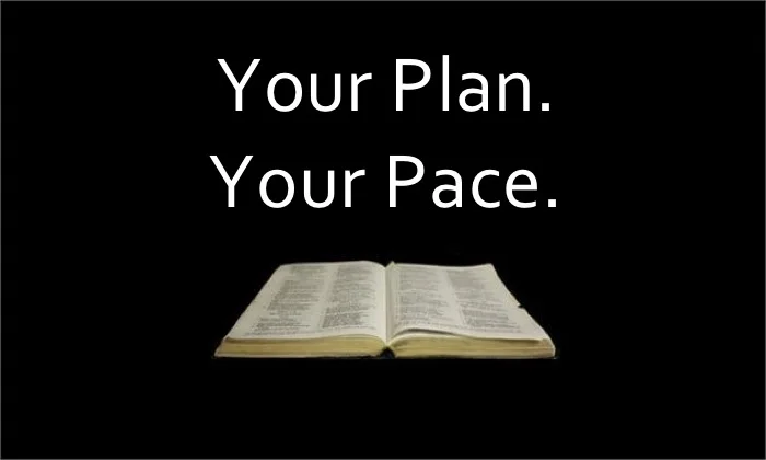 Bible Reading: Your Plan. Your Pace.