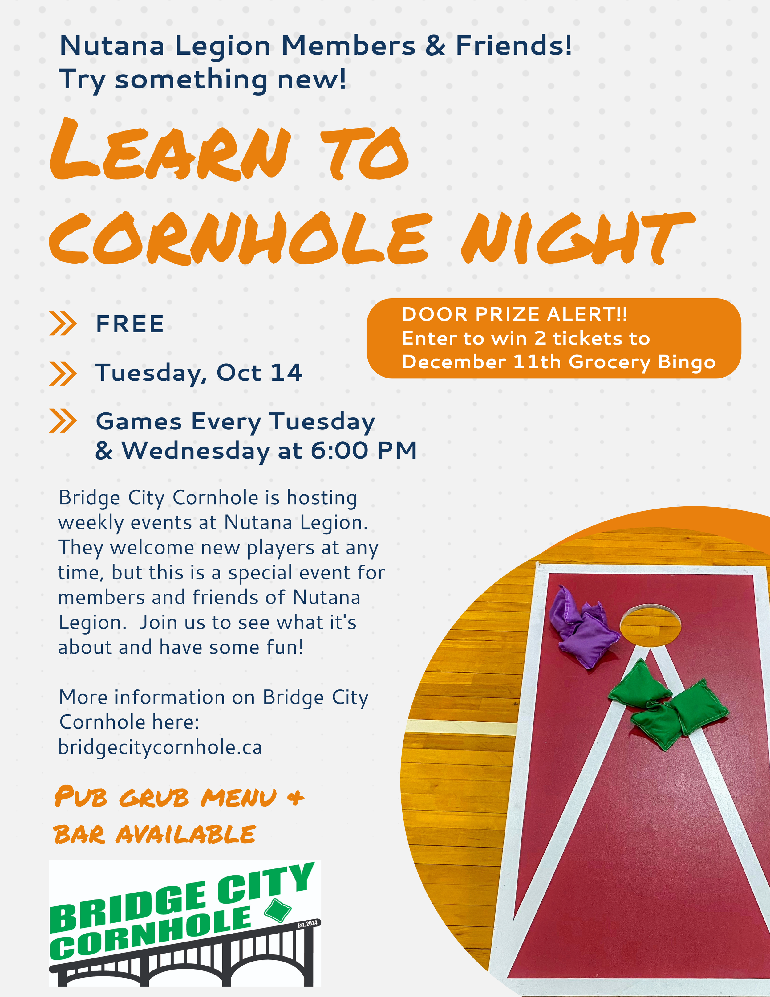 Learn to Cornhole - FREE