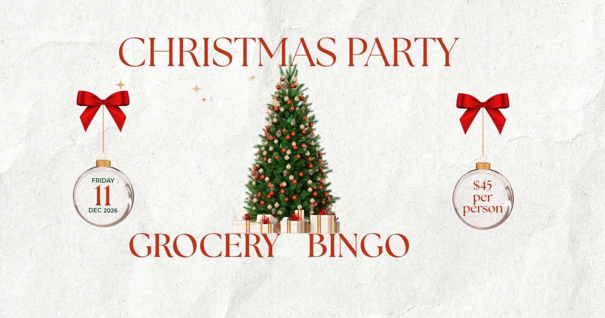 Christmas Party Grocery Bingo