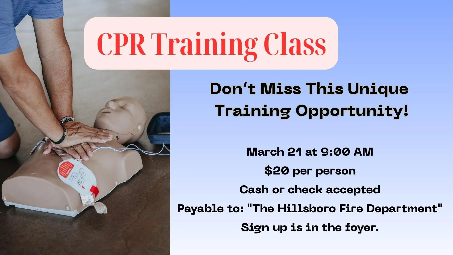 CPR Training Class