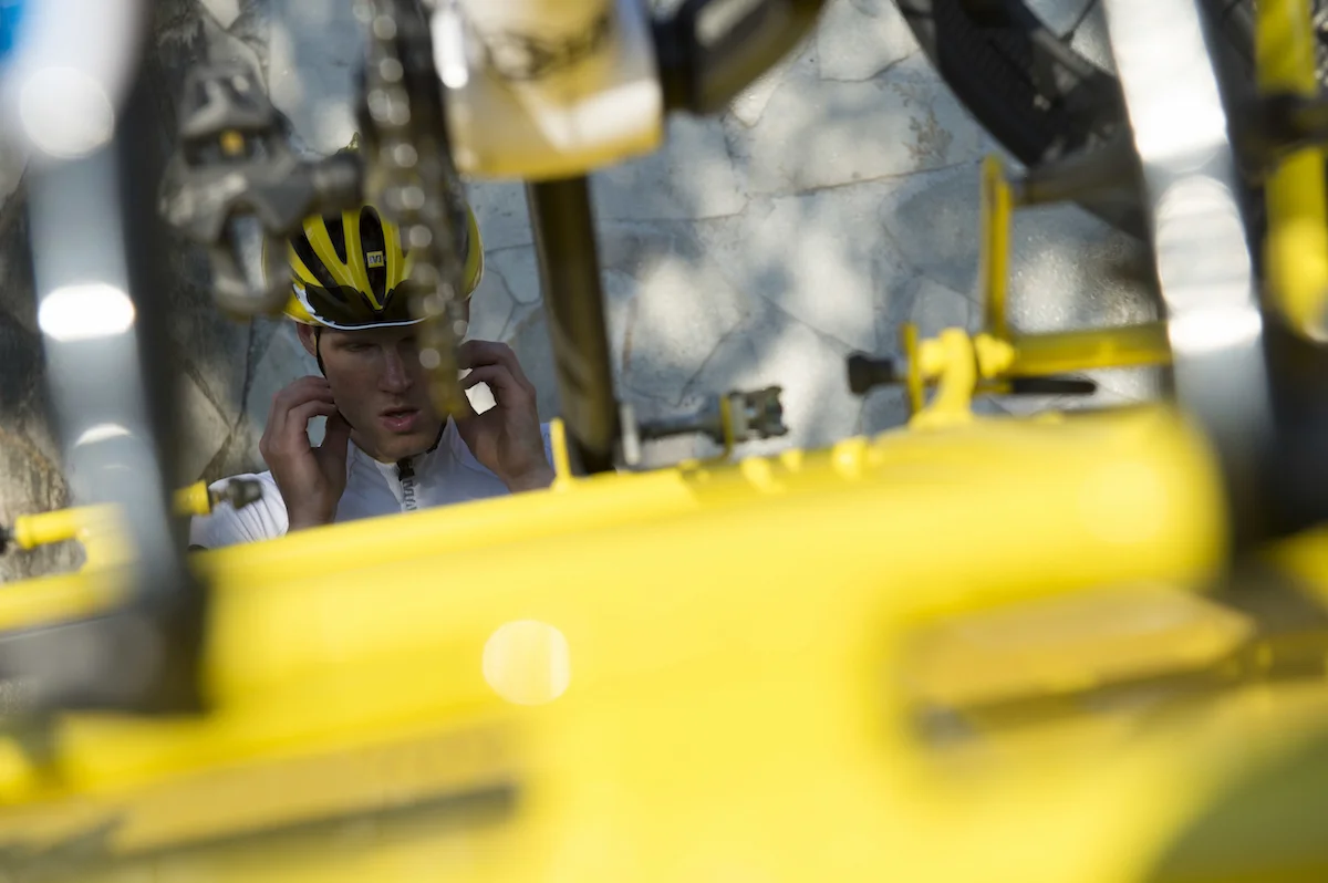 Mike Cotty at the start of Les Alpes 2013.jpg