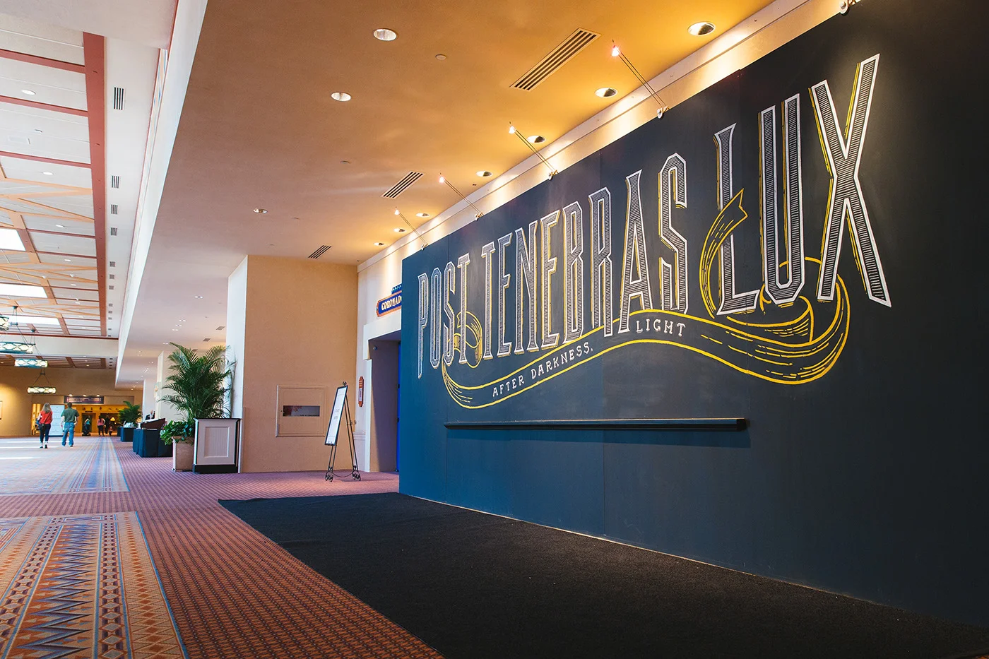 Post Tenebras Lux Chalk Lettering