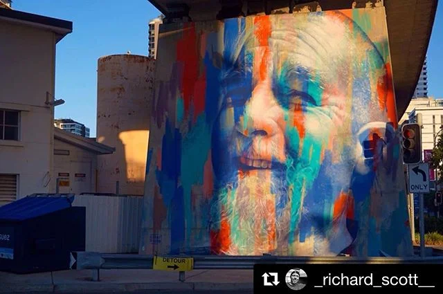 Love this photo of my portrait of Andy Birgan for @thepillarsproject 💘
&bull;
#Repost @_richard_scott__ with @get_repost
・・・
L I G H T &amp;  S H A D E artwork for #pillarsproject in Brisbane, created by @claire_foxton #brisbanestreetart #streetart #jj_urbanart #brisbane #clairefoxton