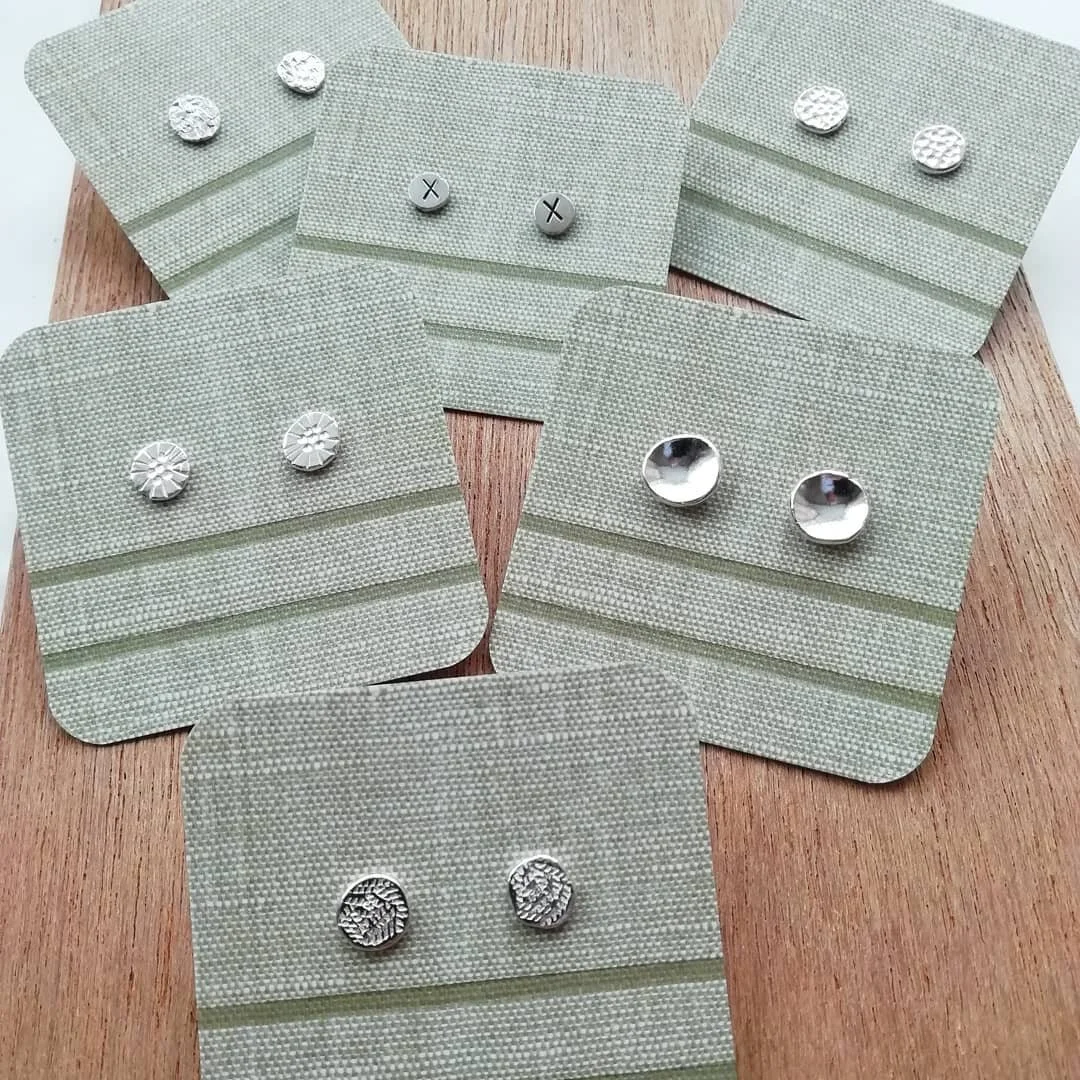 A selection of sterling silver earrings for a fair in a couple of weeks!(fingers crossed)

#valmontstudio #earrings #silver #jewellerydesign #jewellery #metalsmith #maker #madeinleeds