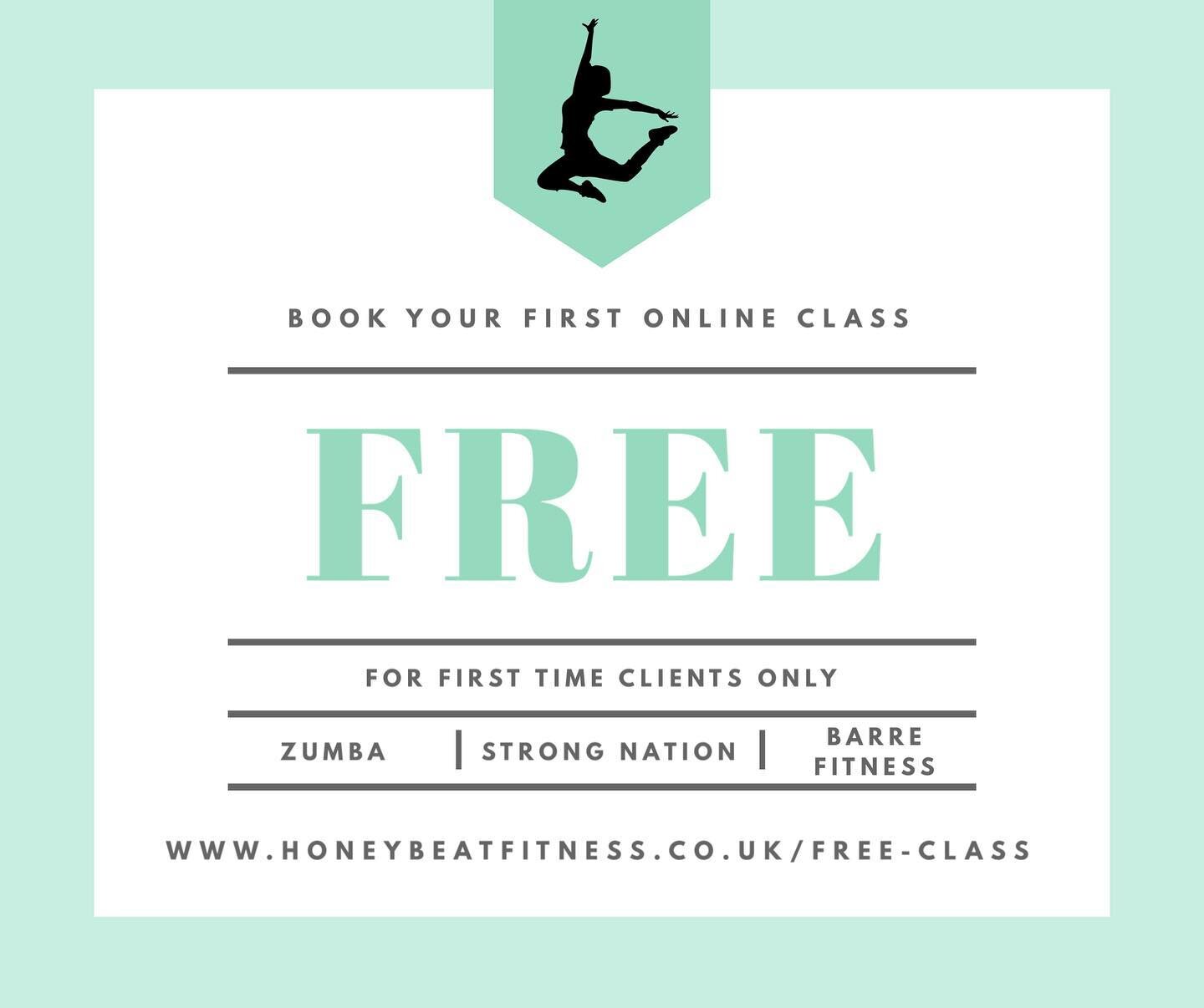 BOOK YOUR FREE CLASS TODAY! 

&bull; Do you want to try an online fitness class? 
&bull; Are you still unsure about going to face-to-face classes? 
&bull; Do you want to be able to work out from the comfort of your own home? 

If you answered yes to 