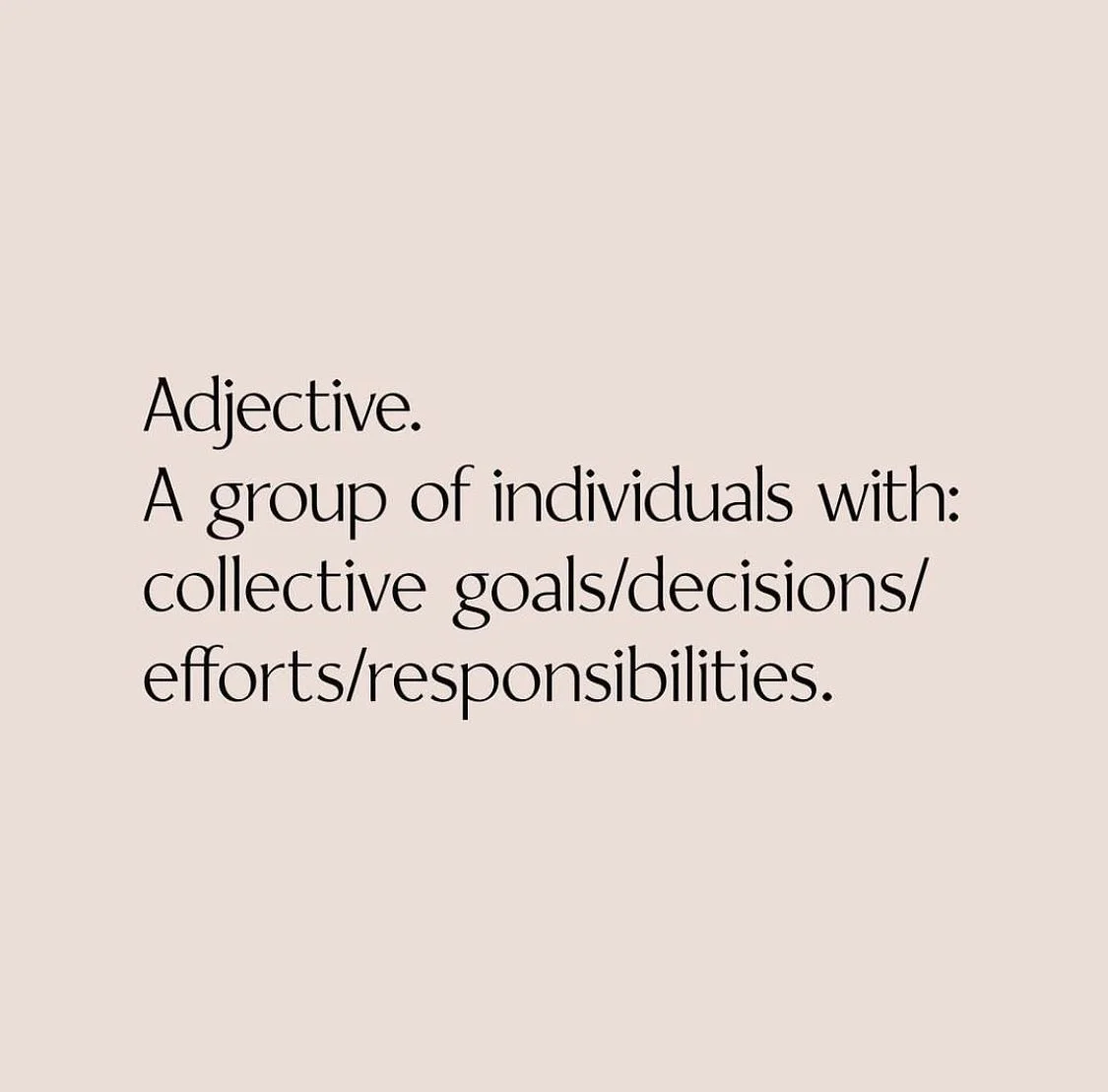Collective, what we&rsquo;re all about. 
Bringing people and their expertise together to problem solve, create, and deliver successful projects or business solutions. With one shared ethos, to deliver effective, honest and meaningful work for our cli