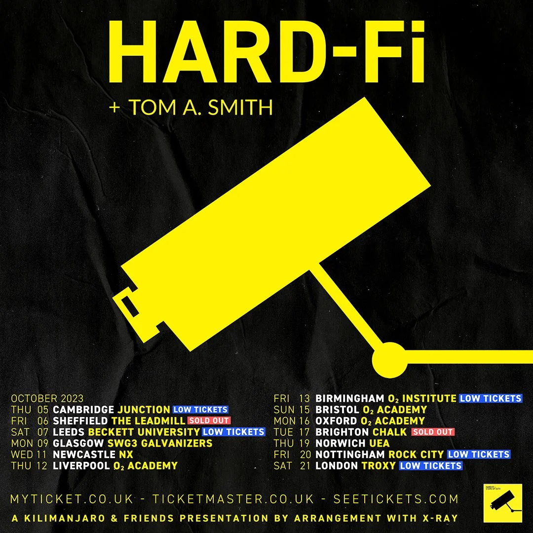Hard-Fi announce Sunderland wunderkind Tom A. Smith as support on their 13-date October UK tour