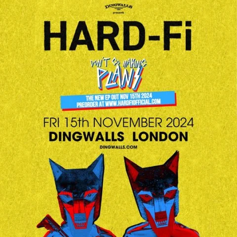 HARD-Fi announce special intimate EP release show at London Dingwalls November 15th - new single 'Always and Forever' out now