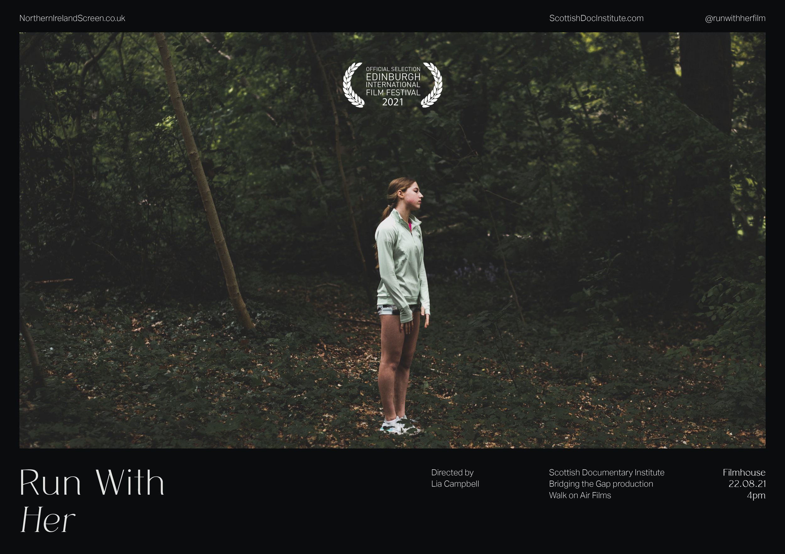 Lia Campbell’s Run with Her to receive its World Premiere at the BAFTA qualifying Edinburgh International Film Festival 2021