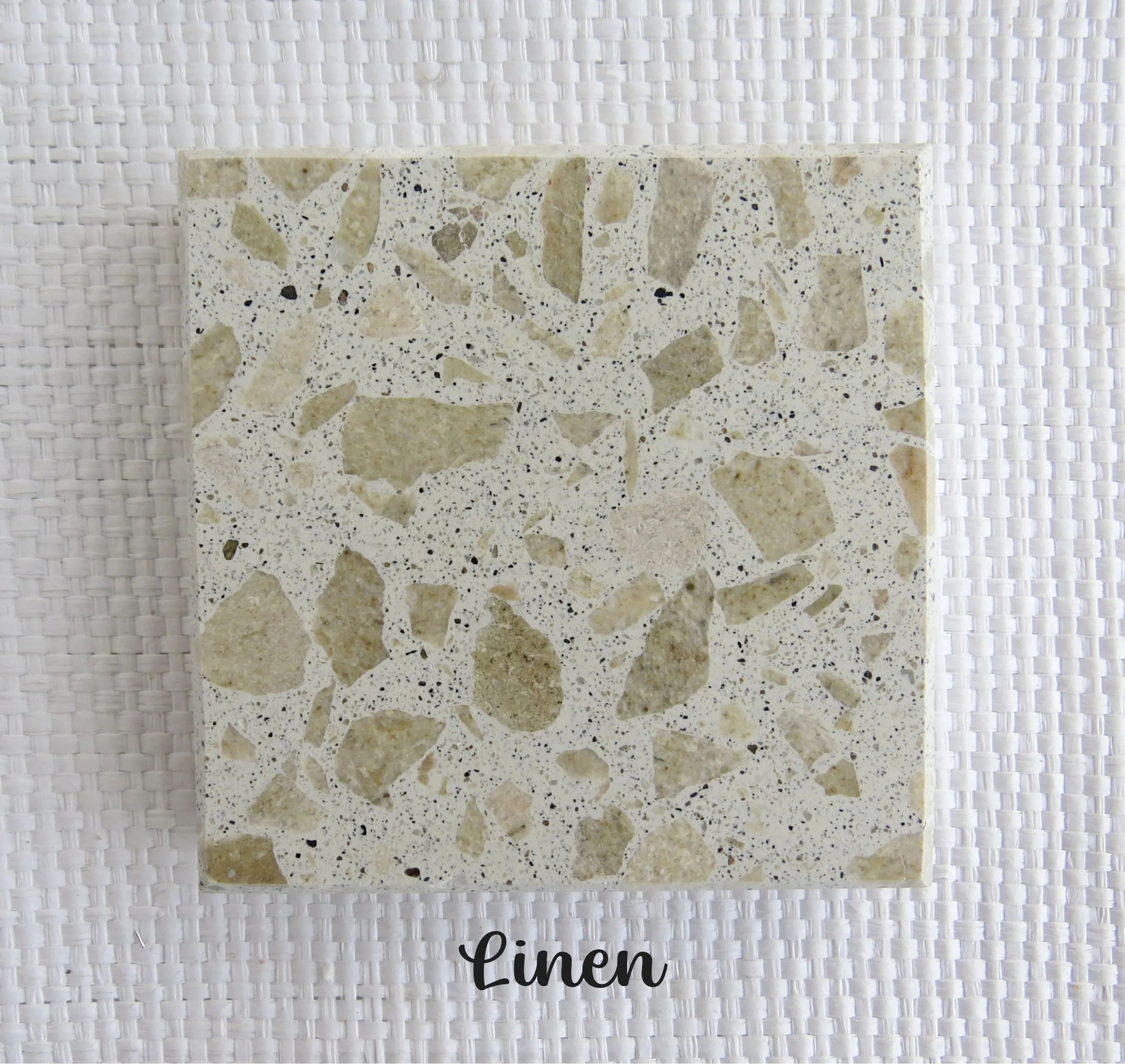 LINEN Tile- Natural Hot summer days. Barefoot. Soft curtains billowing in the faint summer breeze. NZ Limestone in a white base