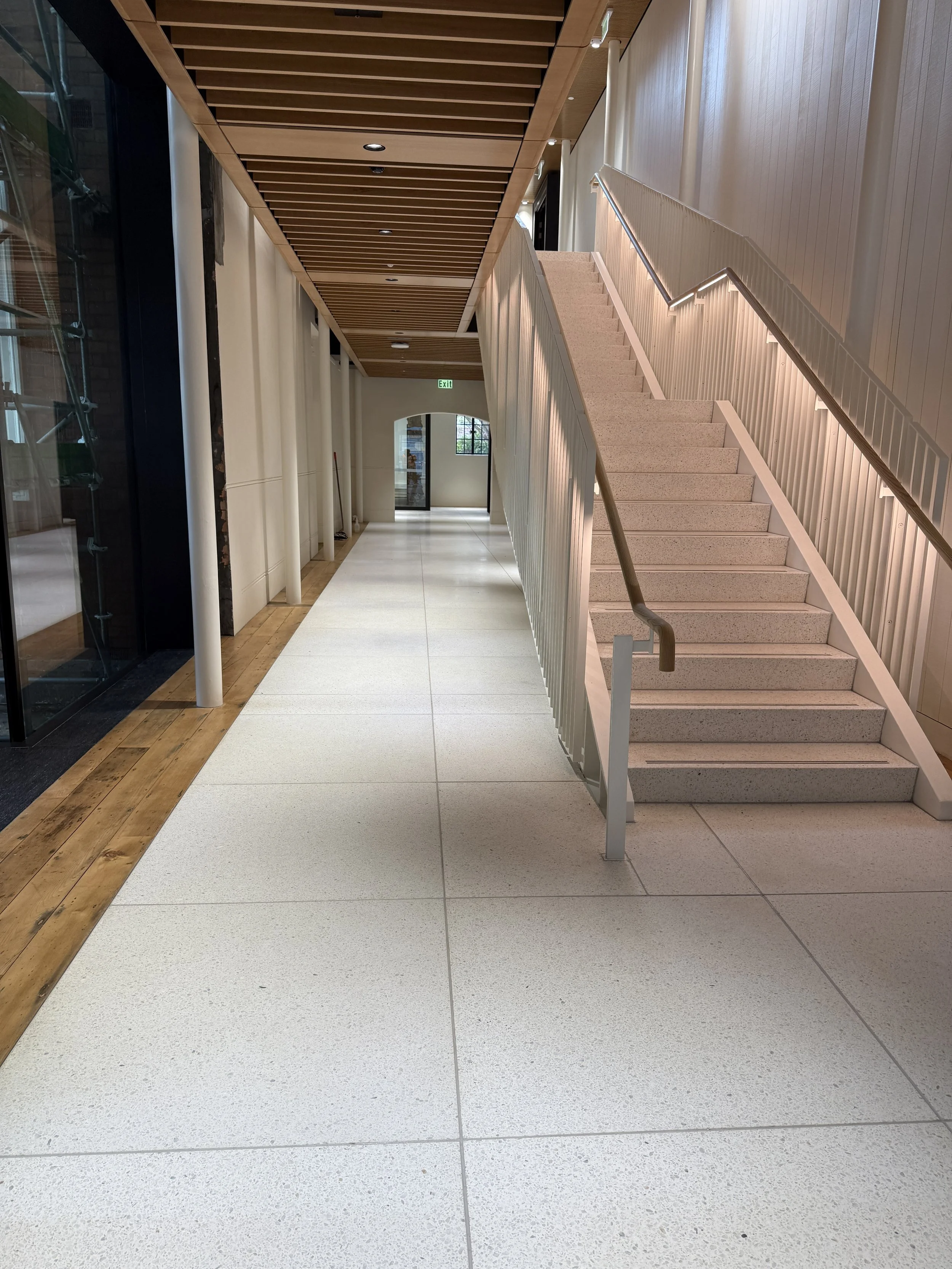 Choral Hall- University of Auckland- Precast tiles and Stairs
