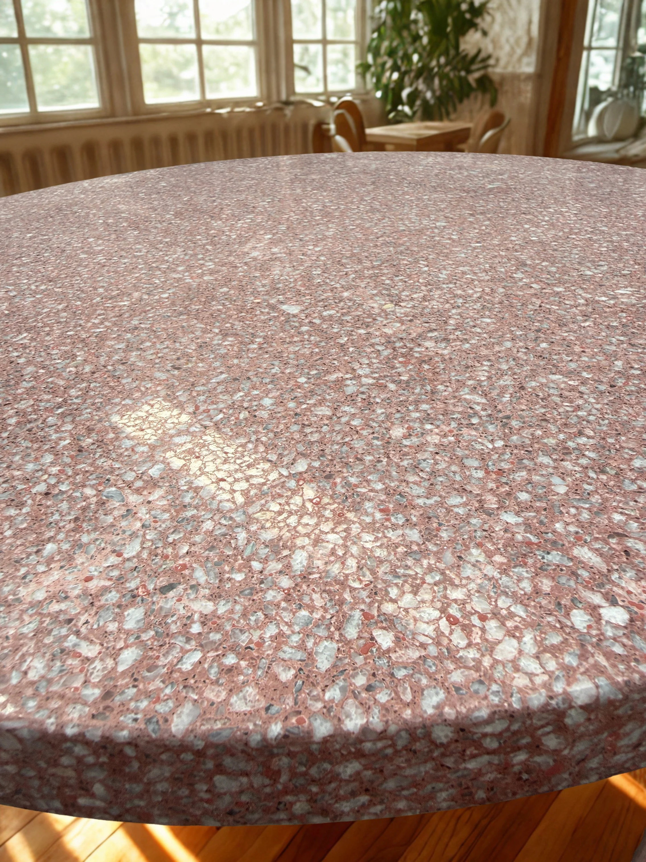 Pink Terrazzo 600 mm table top side view.jpg