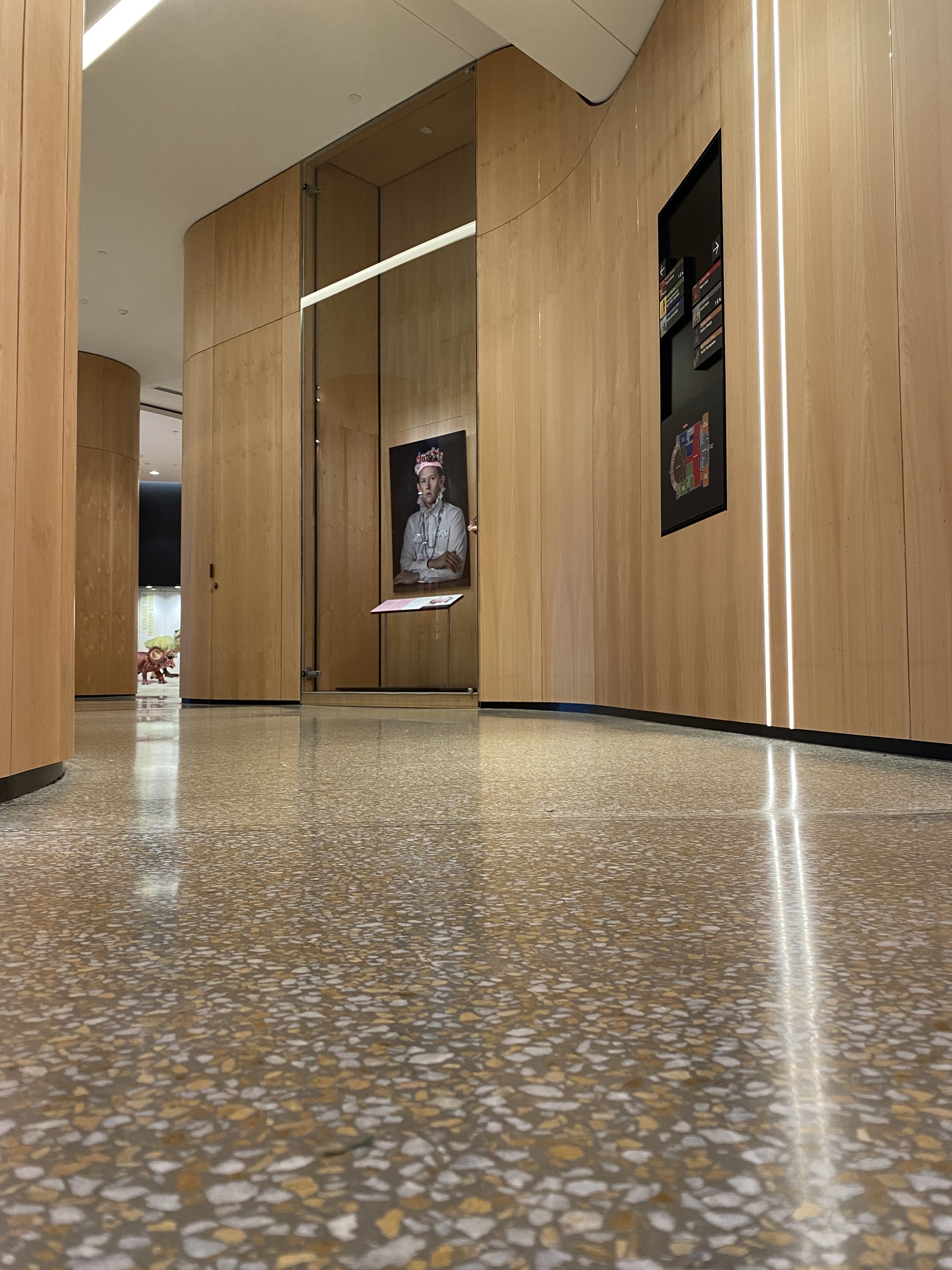 Terrazzo insitu floor AWMM Te Ao Marama