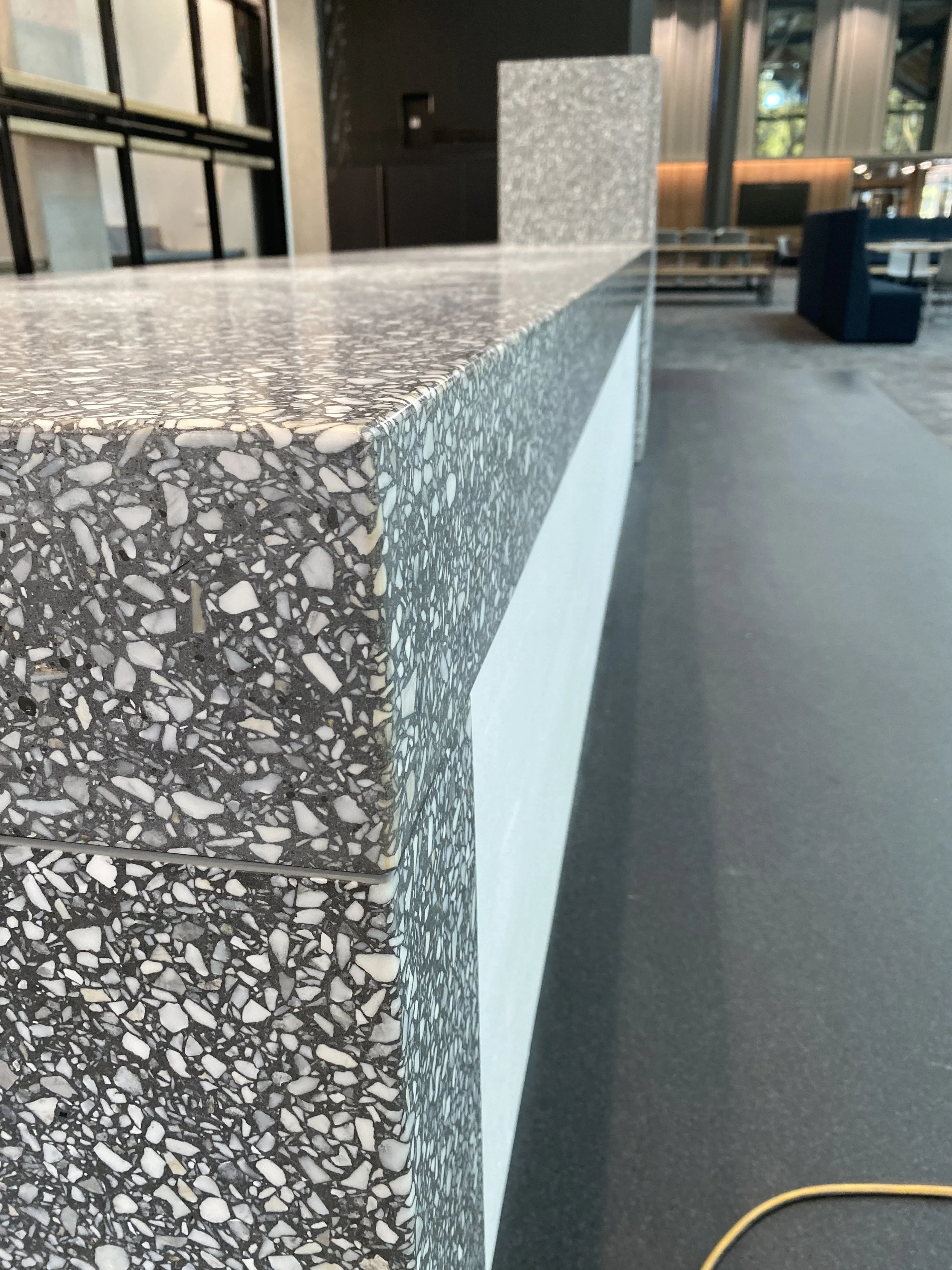 University of Auckland B201 Terrazzo precast counter 4