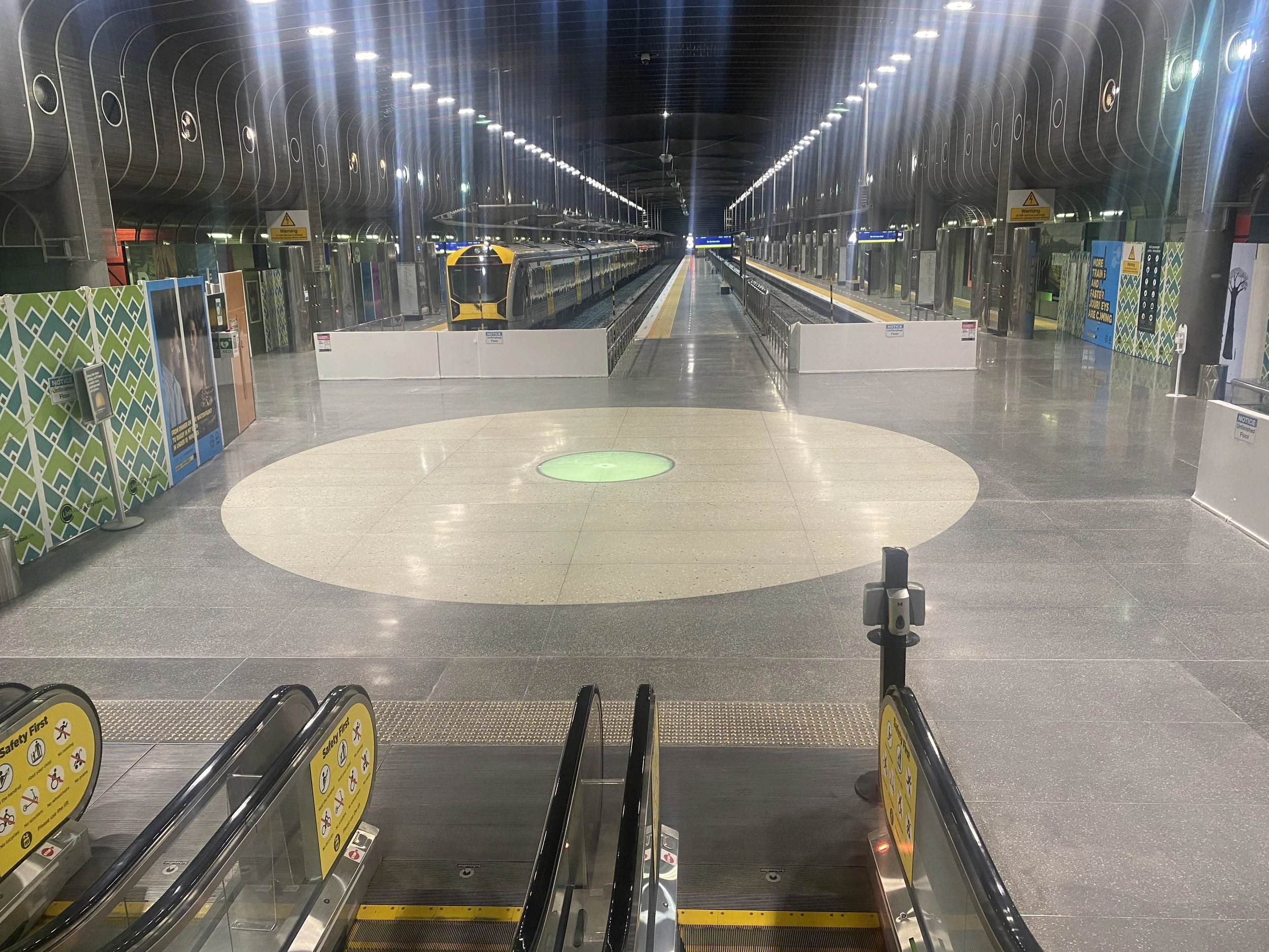 Britomart Train station- lower platform Insitu Terrazzo