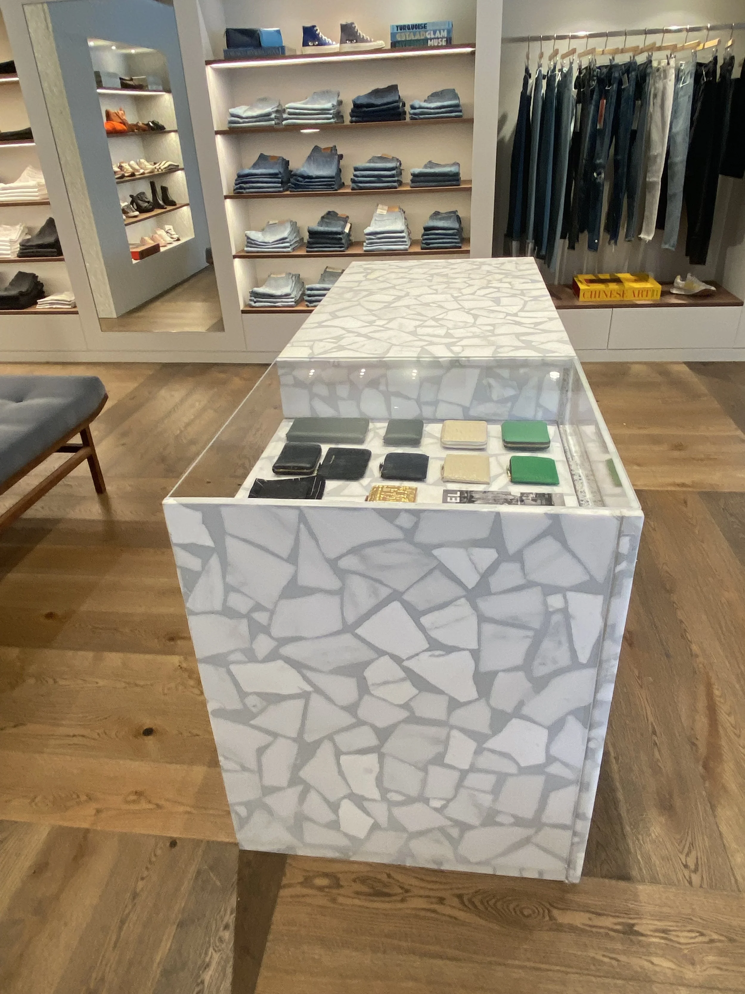 Terrazzo counter Fabric Store