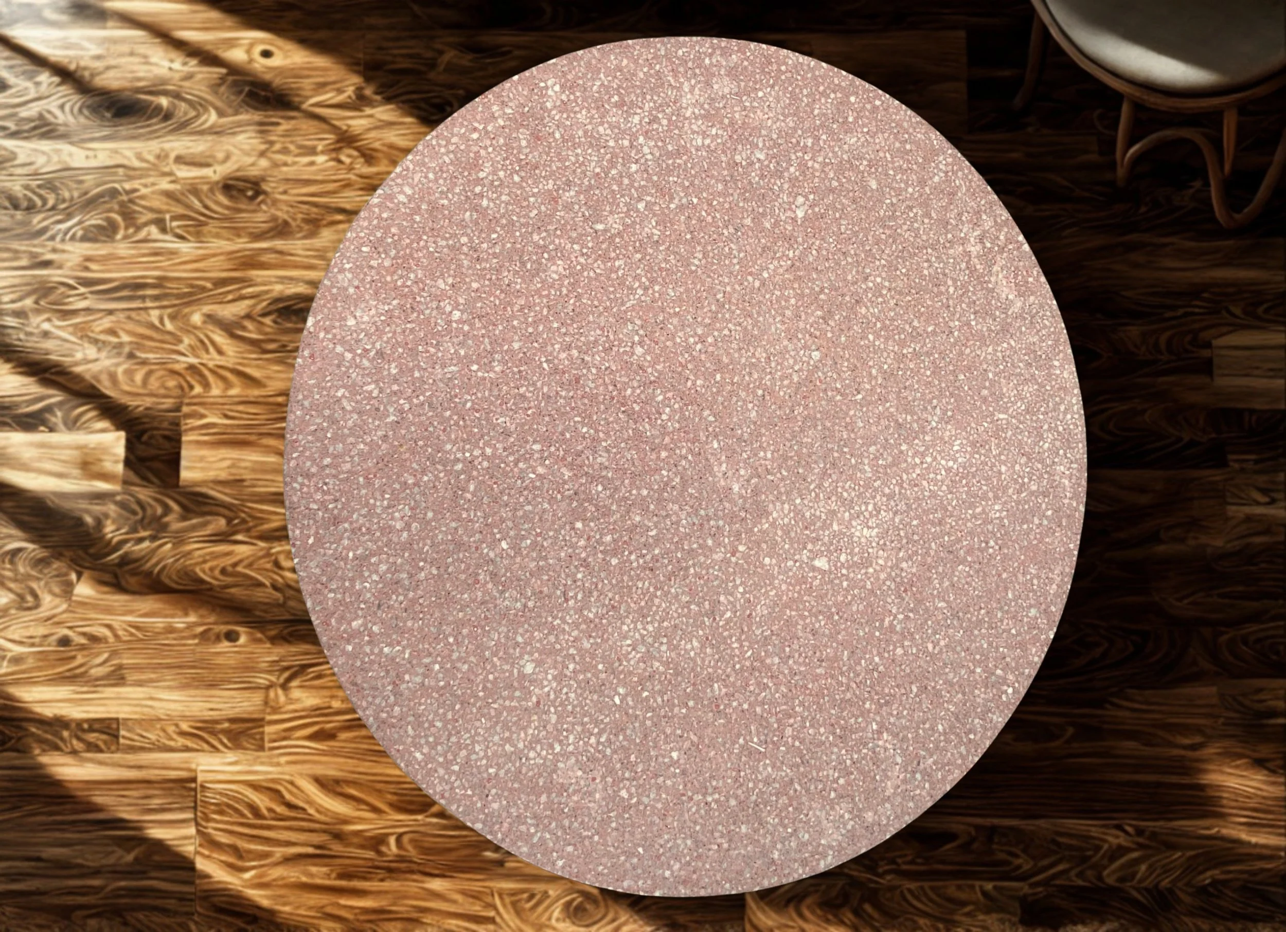Pink Terrazzo Table Top 600mm