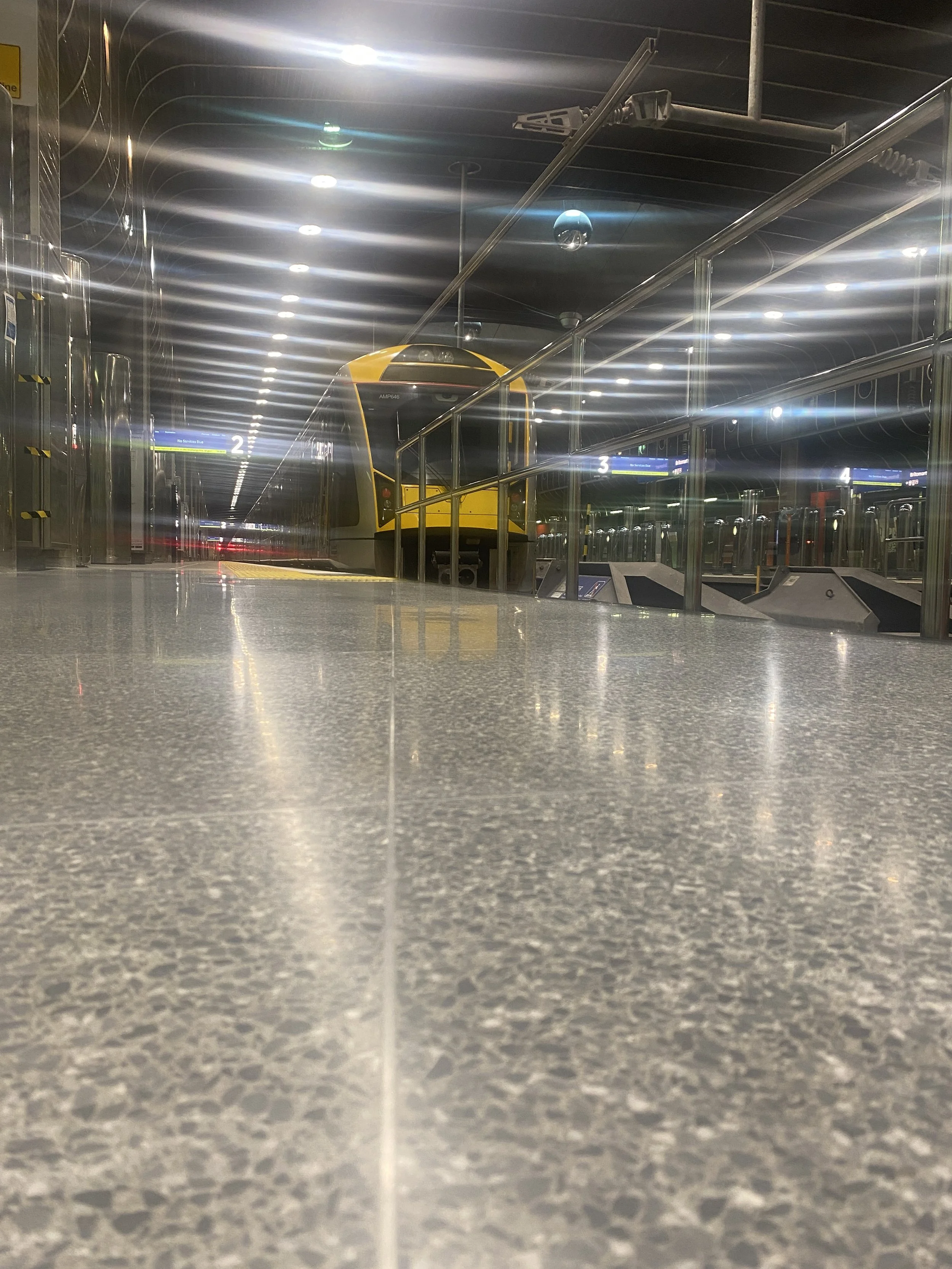 floorview Britomart train station terrazzo platform